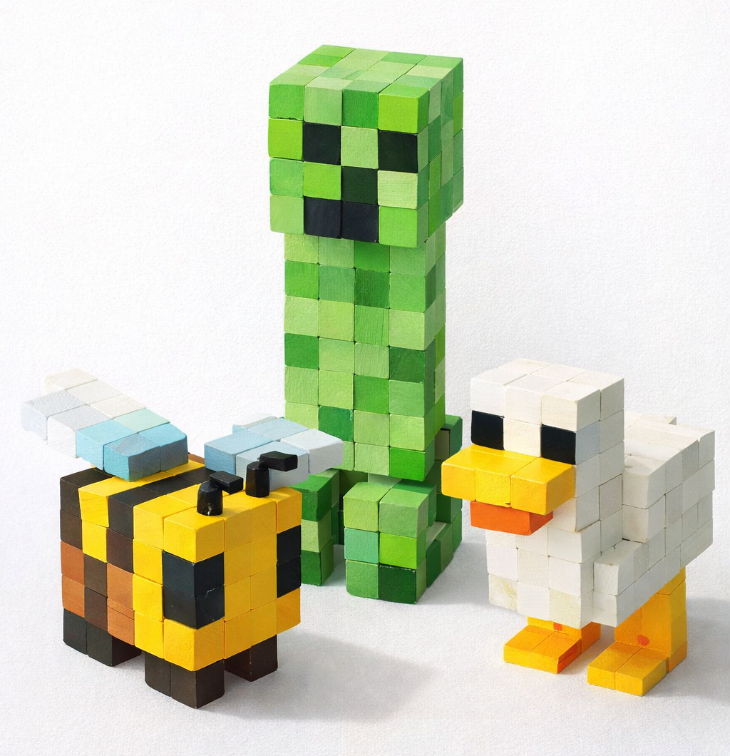 Minecraft Makers: 3D Wooden Block Build