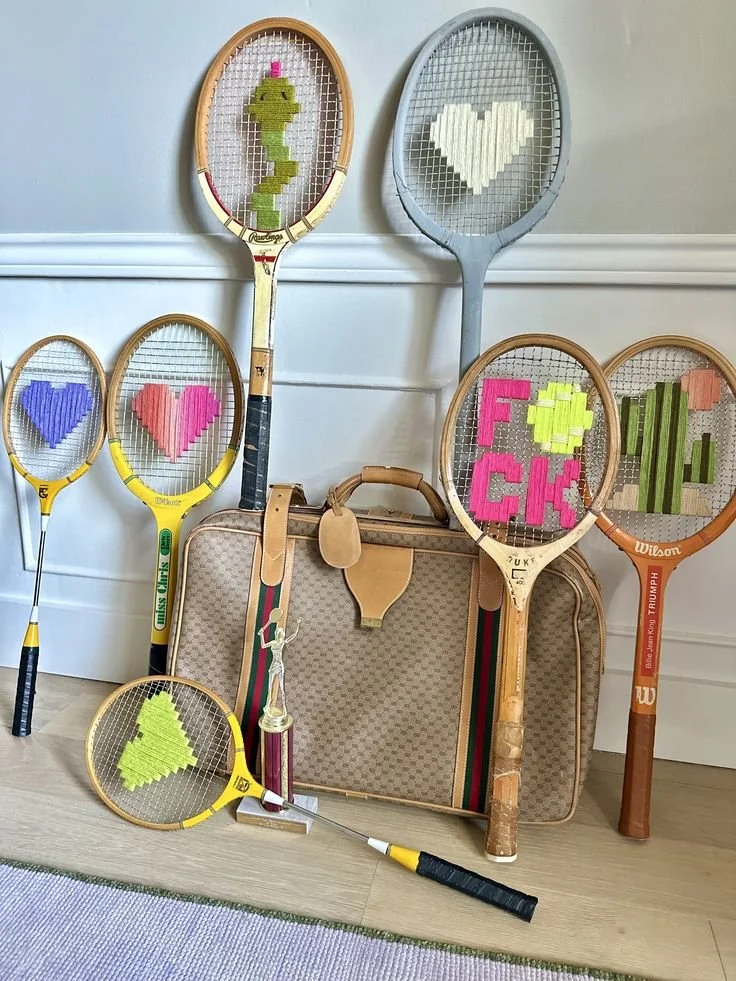 March Adult Meet + Make | Woven Vintage Racquet Art