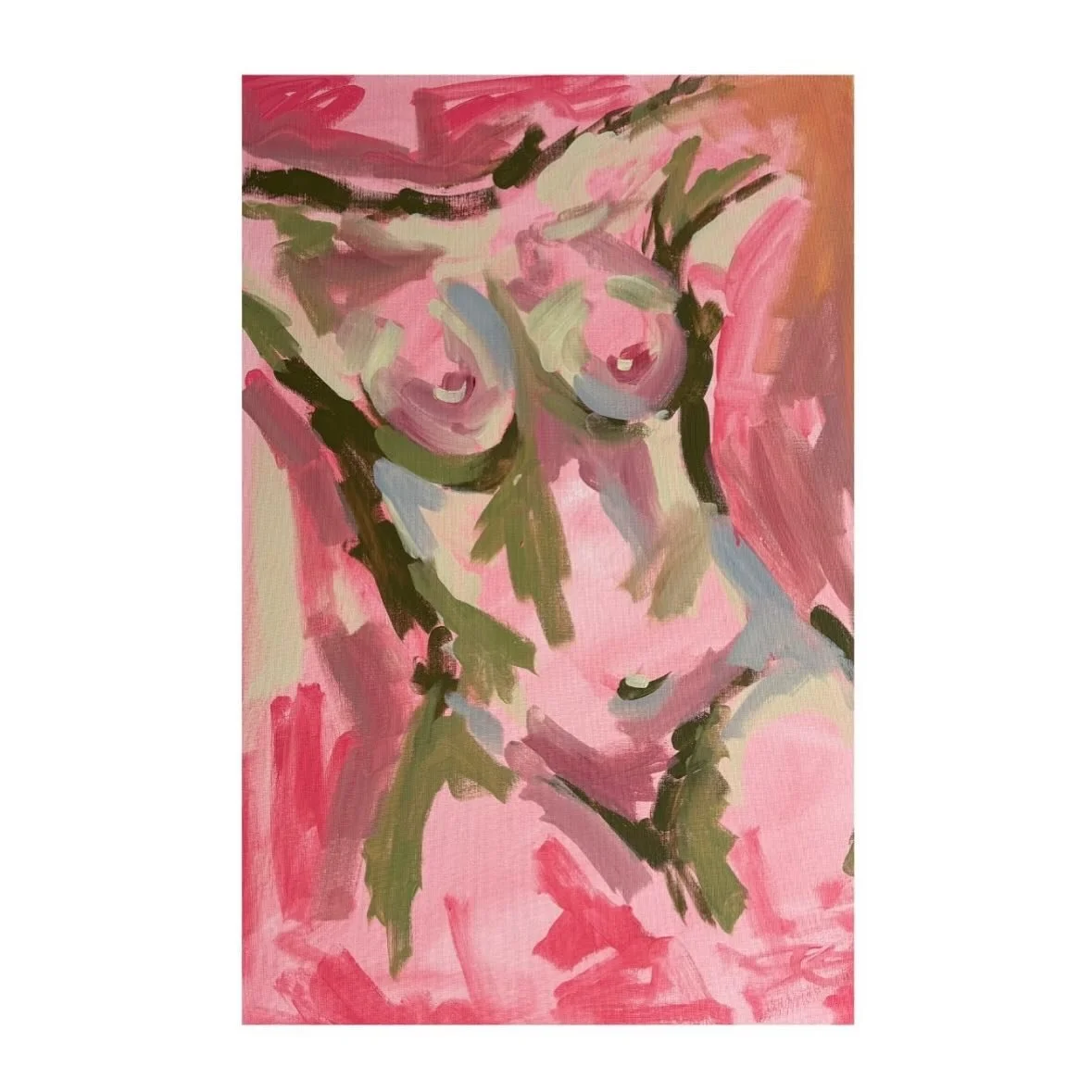 &lsquo;Form&rsquo; - acrylic on canvas, diptych