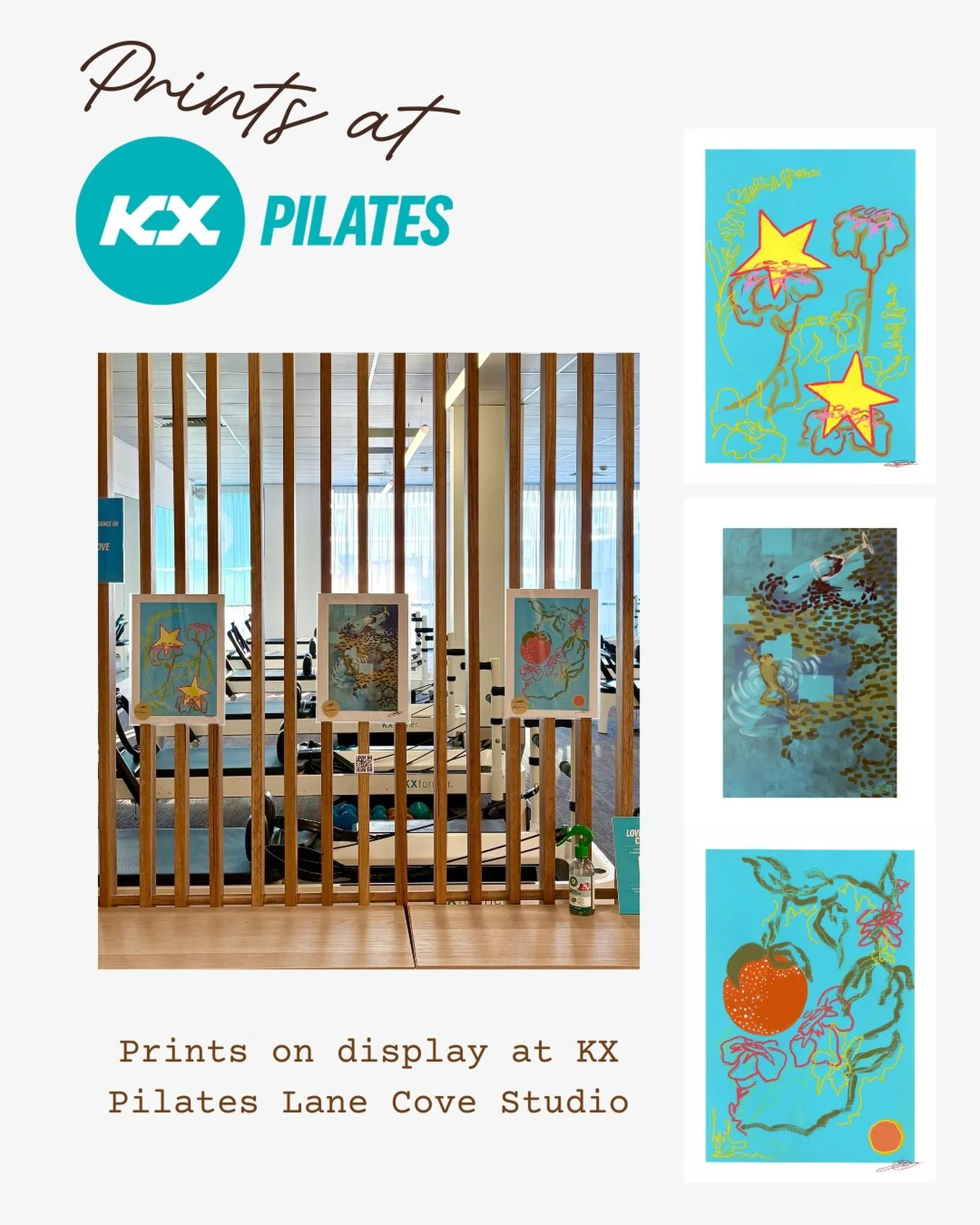 Get ready to be inspired! GDAART Prints are now displayed at @kxpilateslanecove