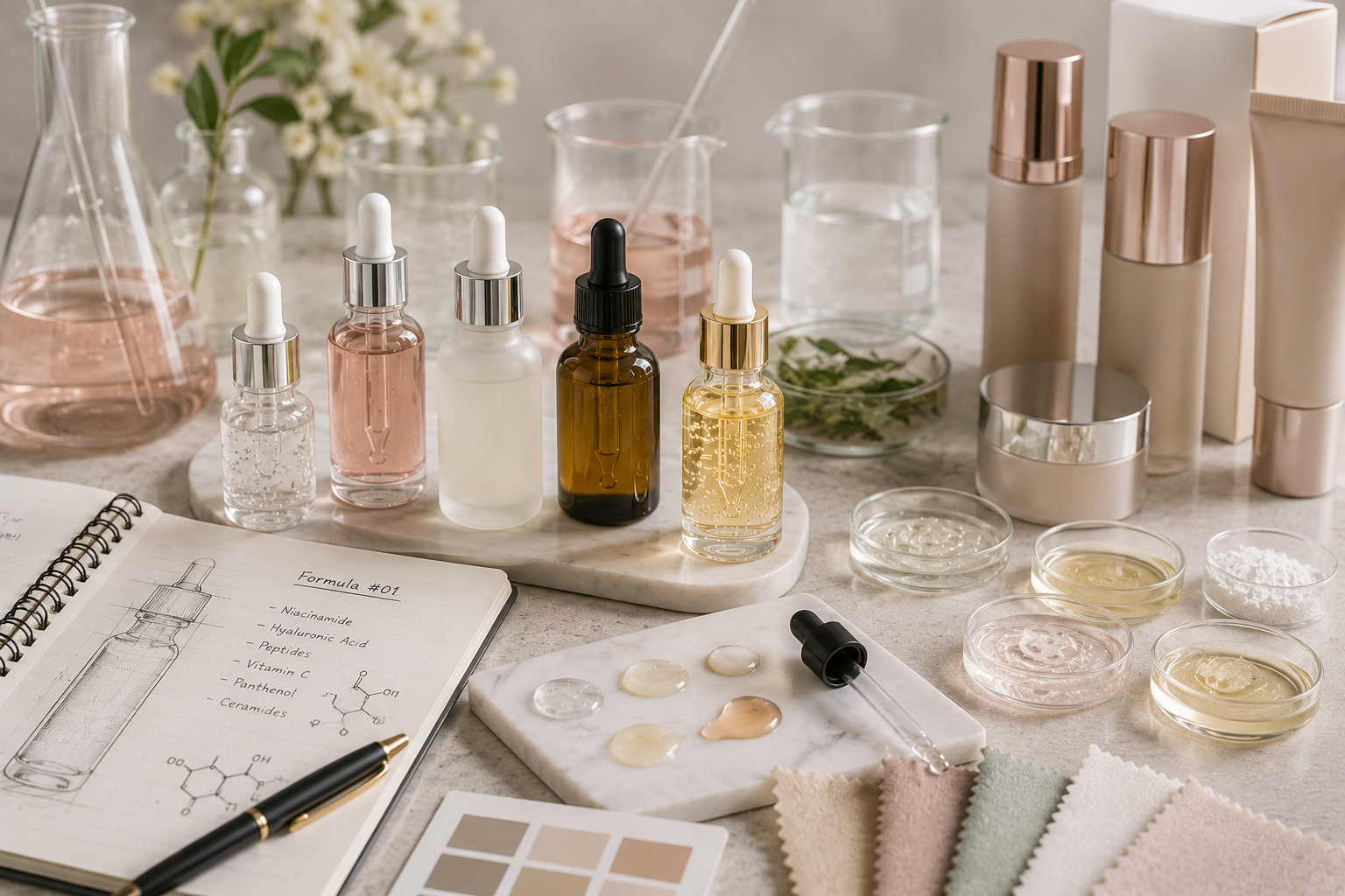 Private Label Serums: A Brand's Guide to Peptides, Niacinamide and Vitamin C