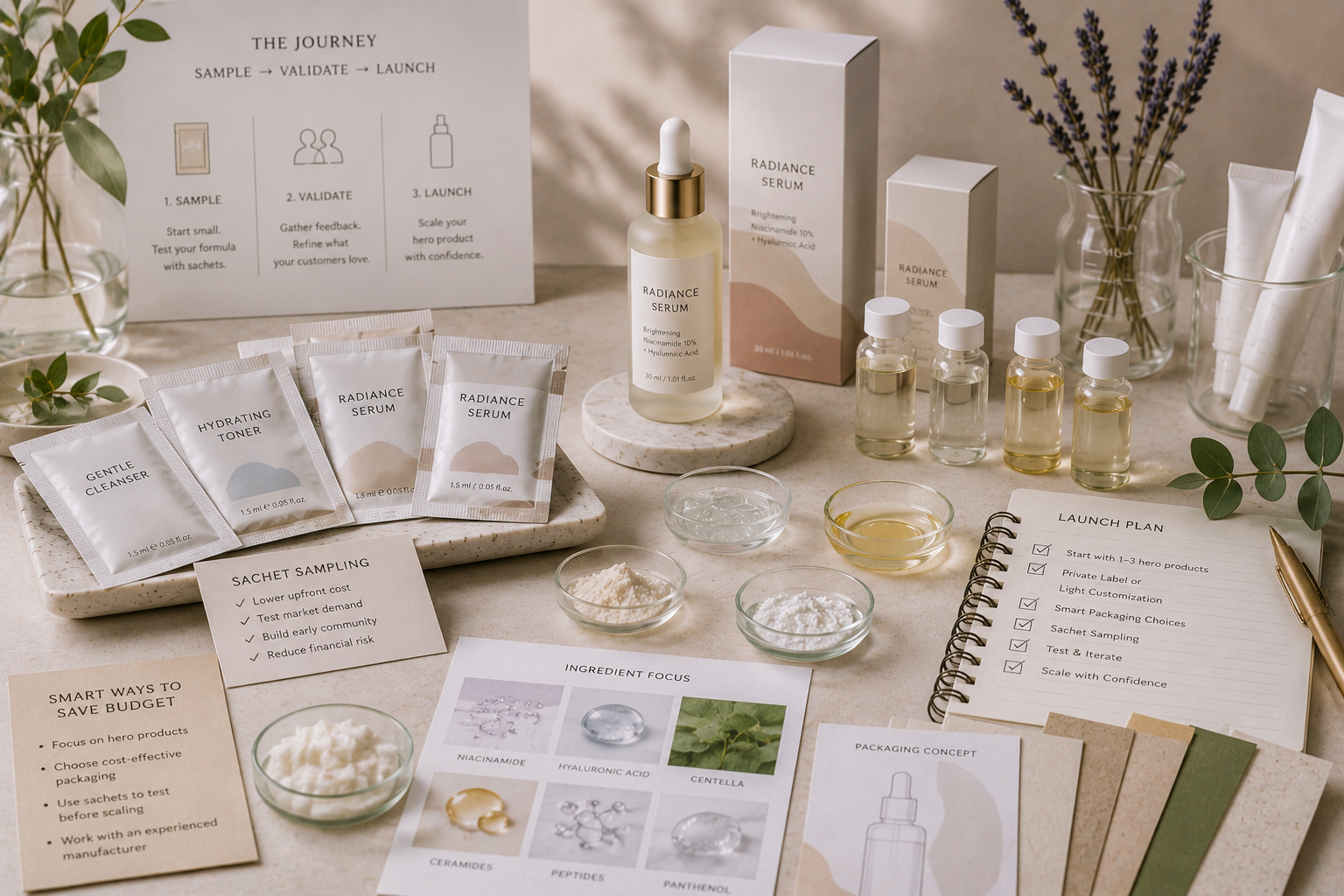 How to Start a Skincare Line on a Small Budget