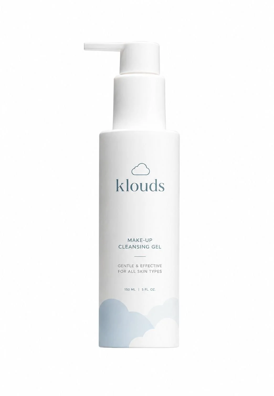 Private label low-pH gel cleanser in white pump bottle