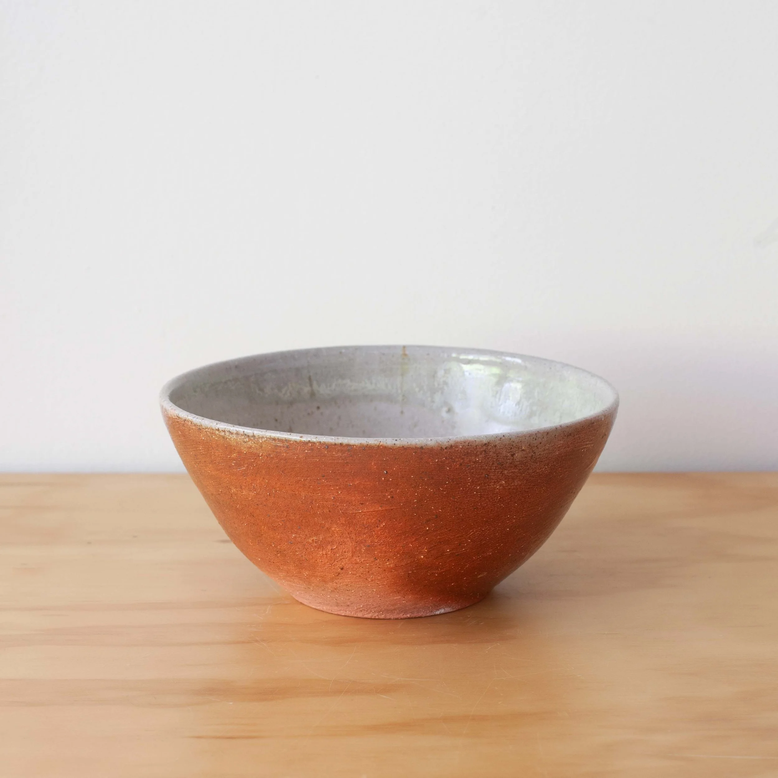 Wood-fired pink slip bowls