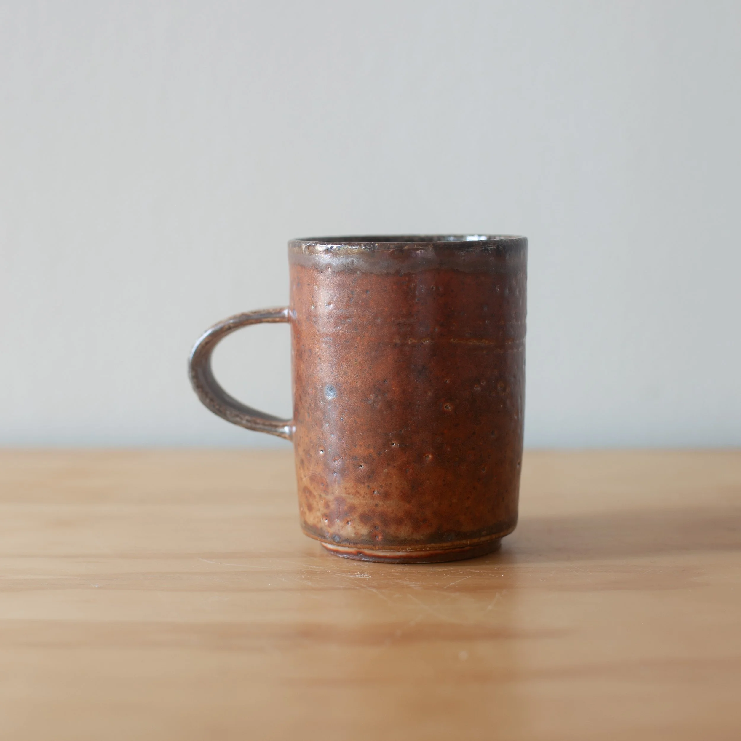 Stoneware wood fired cup 2