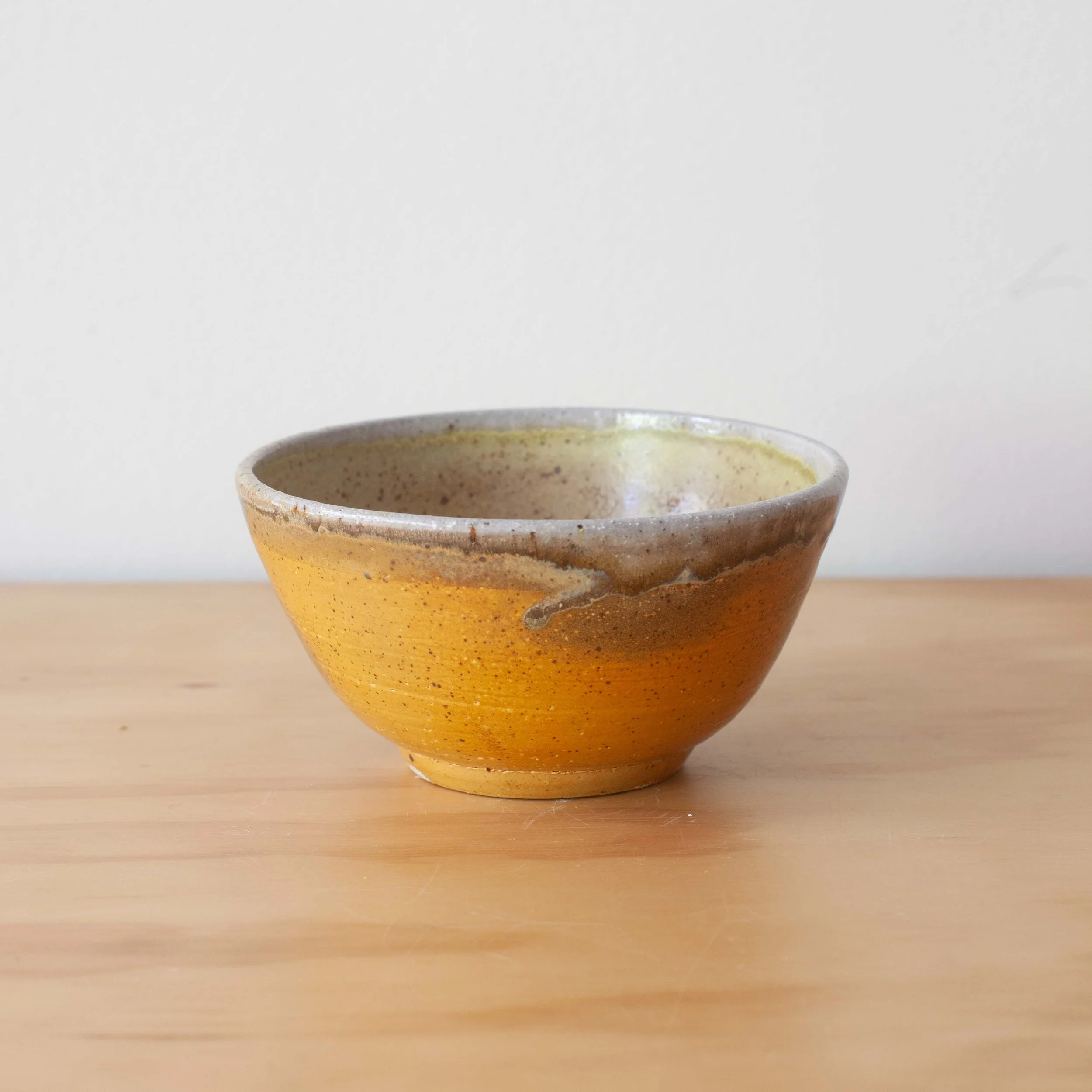 Yellow slip tapas bowl