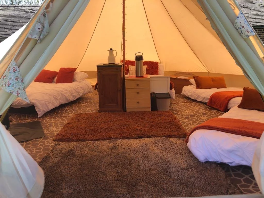 Glamping Bell Tent Oswestry Shropshire Fords Farm Airbnb Booking.com Google Forte Stays Self Catering Accommodation Near Shrewsbury Place to Stay near Oswestry