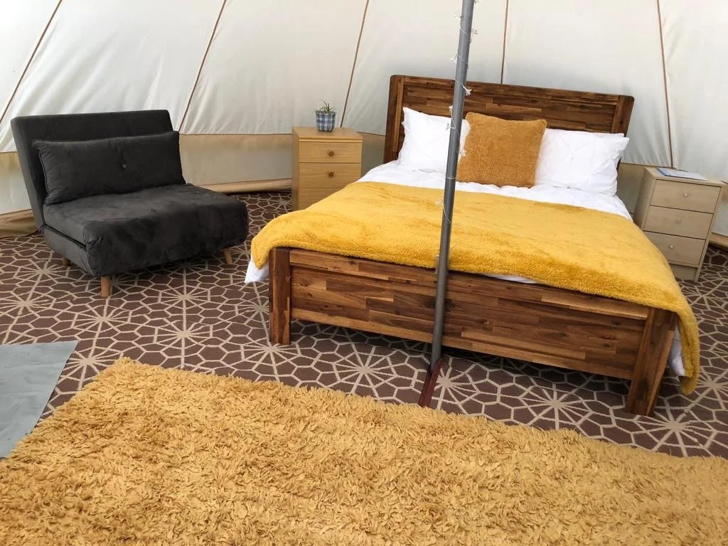 Glamping Bell Tent Oswestry Shropshire Fords Farm Airbnb Booking.com Google Forte Stays Self Catering Accommodation Near Shrewsbury Place to Stay near Oswestry