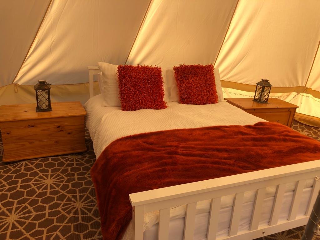 Glamping Bell Tent Oswestry Shropshire Fords Farm Airbnb Booking.com Google Forte Stays Self Catering Accommodation Near Shrewsbury Place to Stay near Oswestry