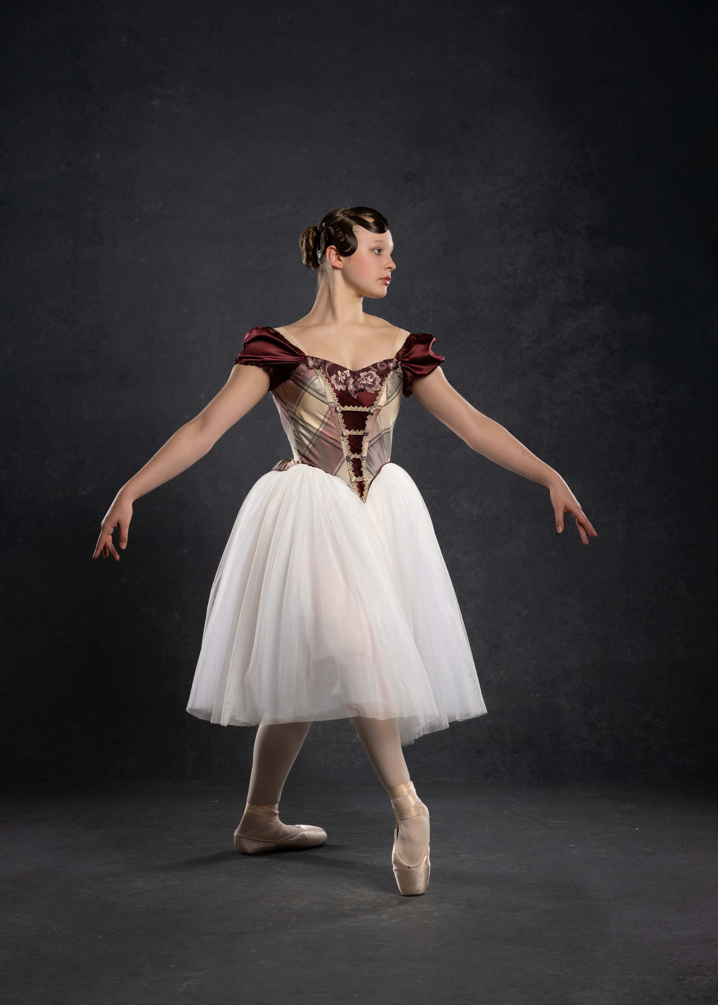 Burgundy Romantic tutu