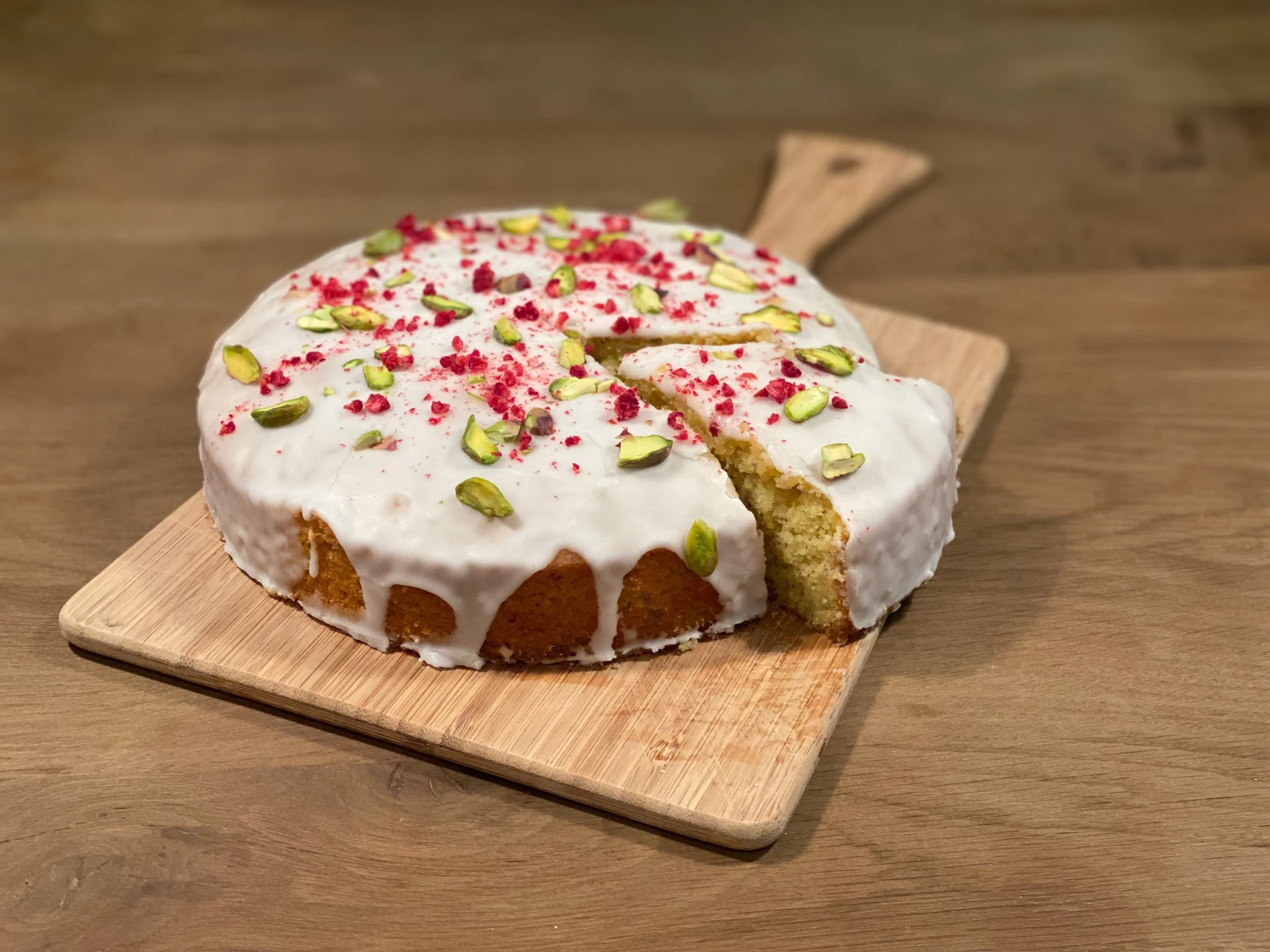 Floral Pistachio Cake