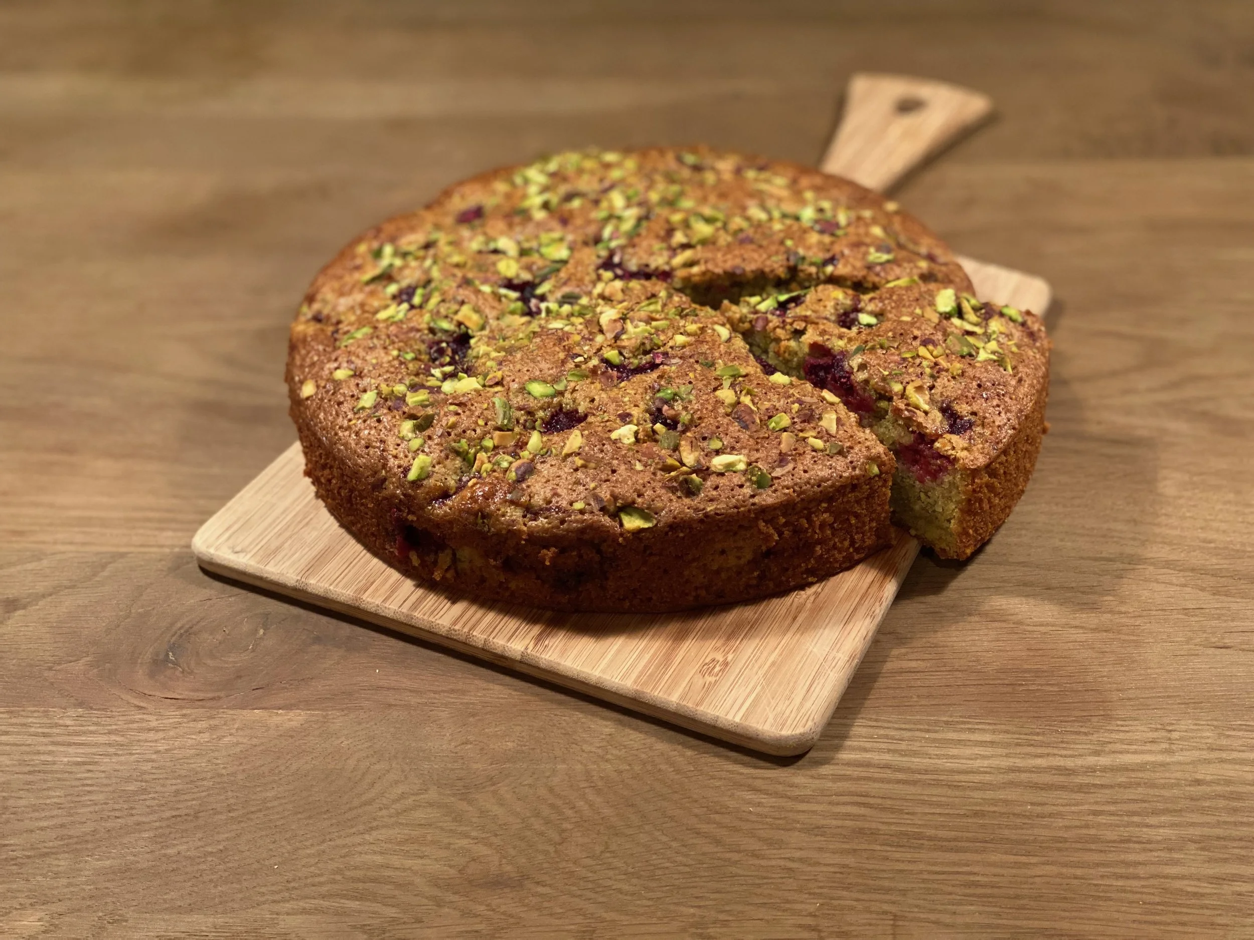 Berry Citrus Pistachio Cake