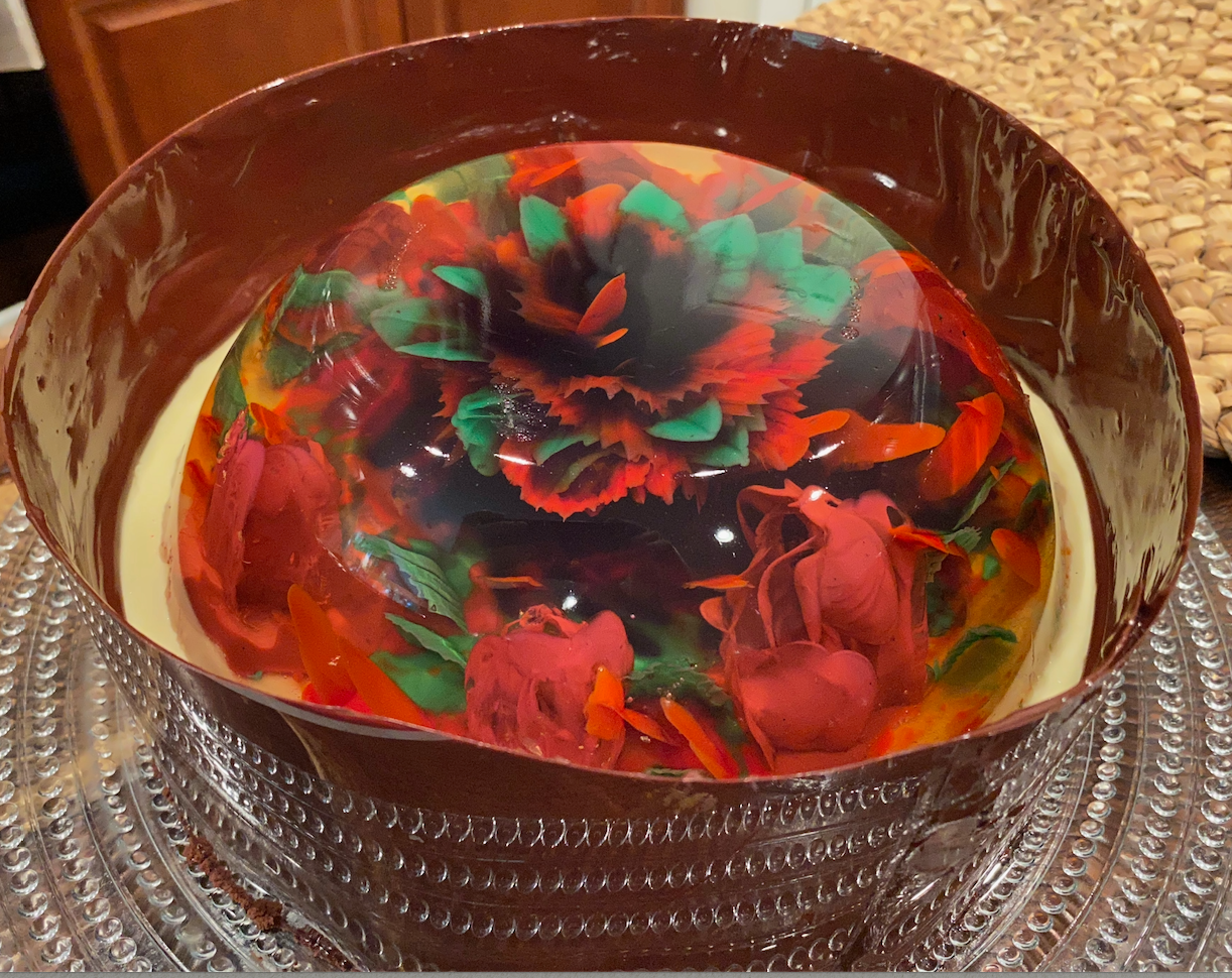 Chocolate and Raspberry Mousse Cake