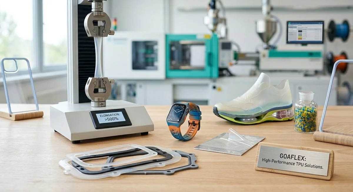 TPU testing and processing examples for footwear film and injection molding applications
