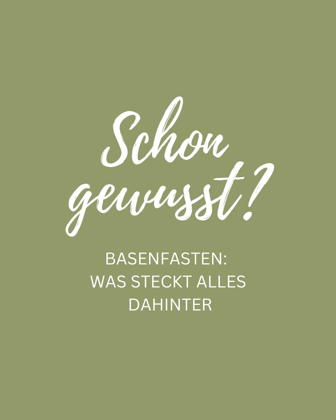 Basenfasten bedeutet: bewusst essen 🍏, bewusst weglassen. 

Bei uns hei&szlig;t das: ausschlie&szlig;lich basische Lebensmittel, viel Gem&uuml;se, Obst, Kr&auml;uter, dazu stilles Quellwasser und Tee. Durch Essenspausen oder reduzierte S&auml;urebel