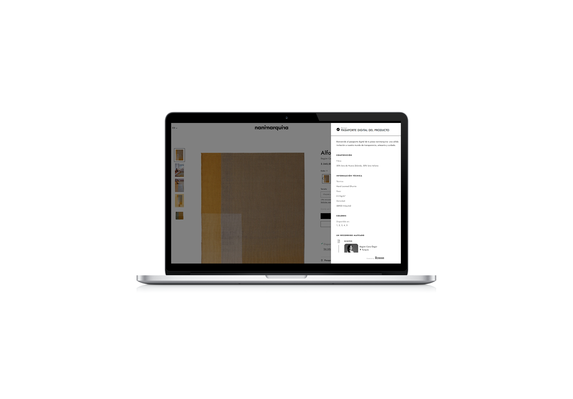 Digital Product Passport for nanimarquina