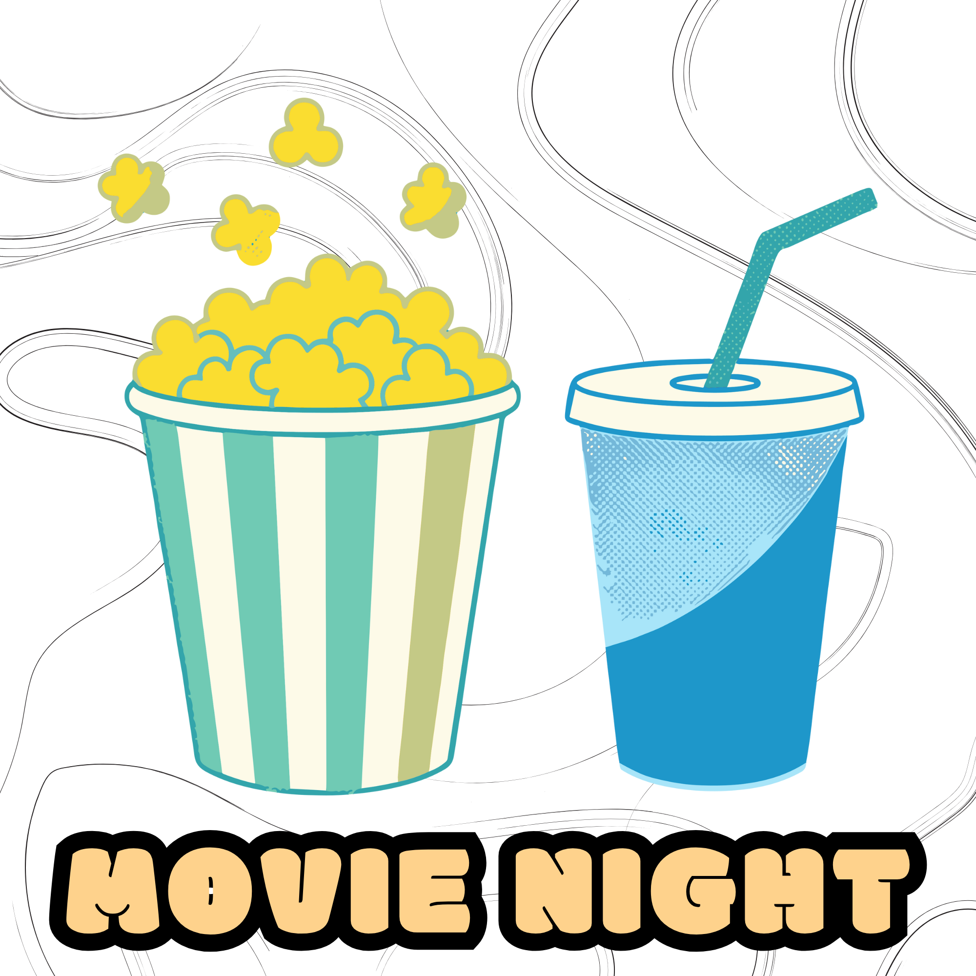 Movie Night (popcorn & mystery cup set)