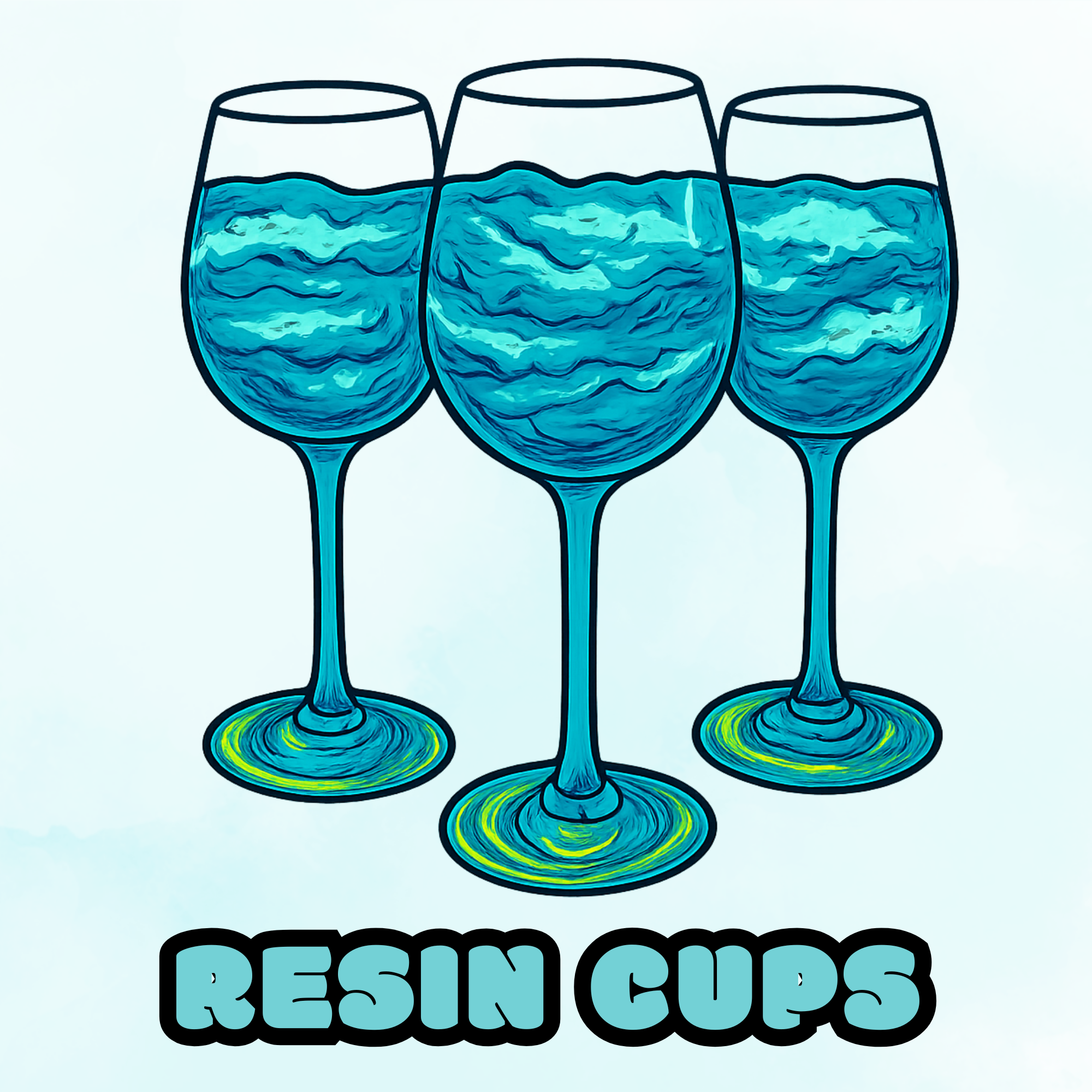 Resin  Wine Set (2 pack)