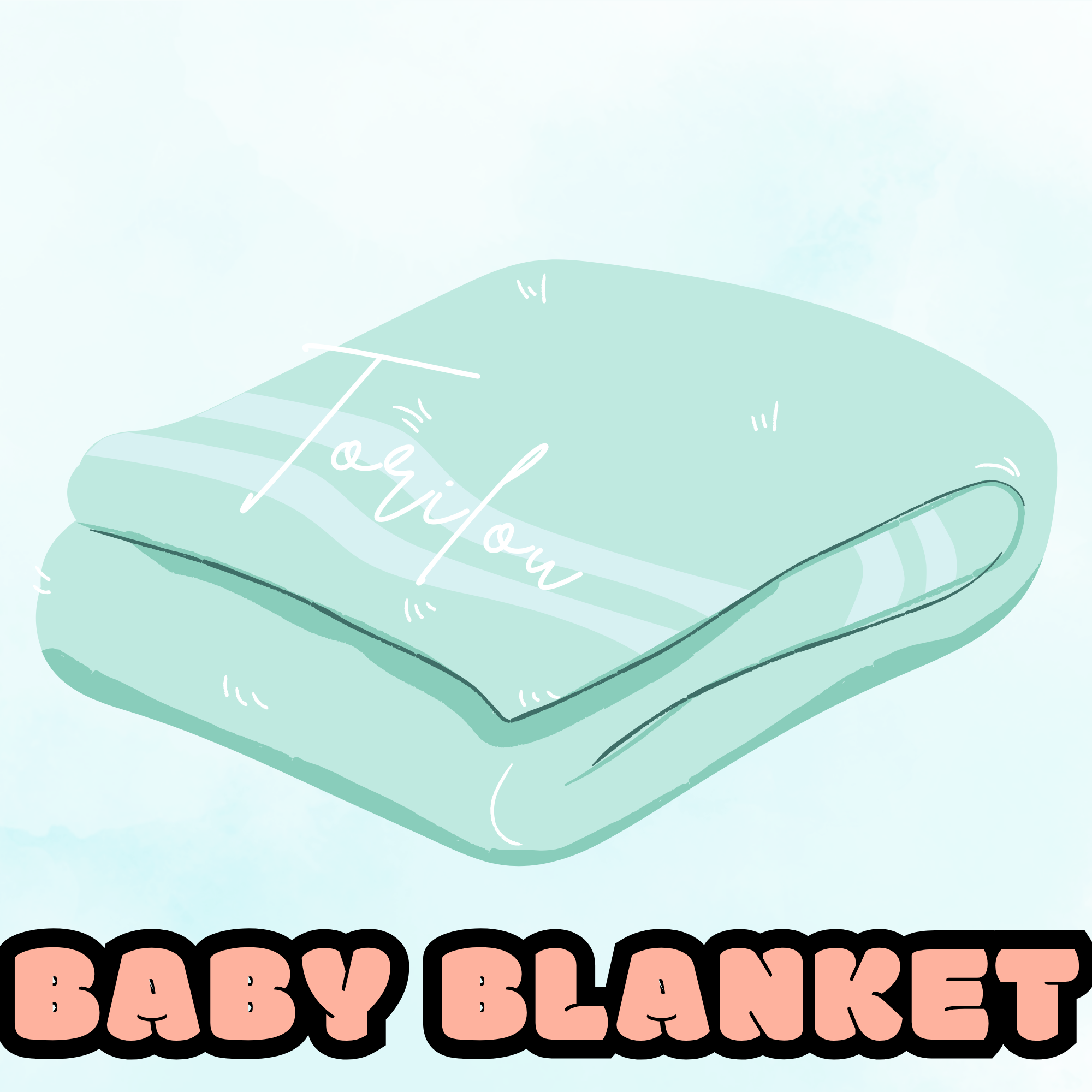 Embroidered Personalised Baby Blanket