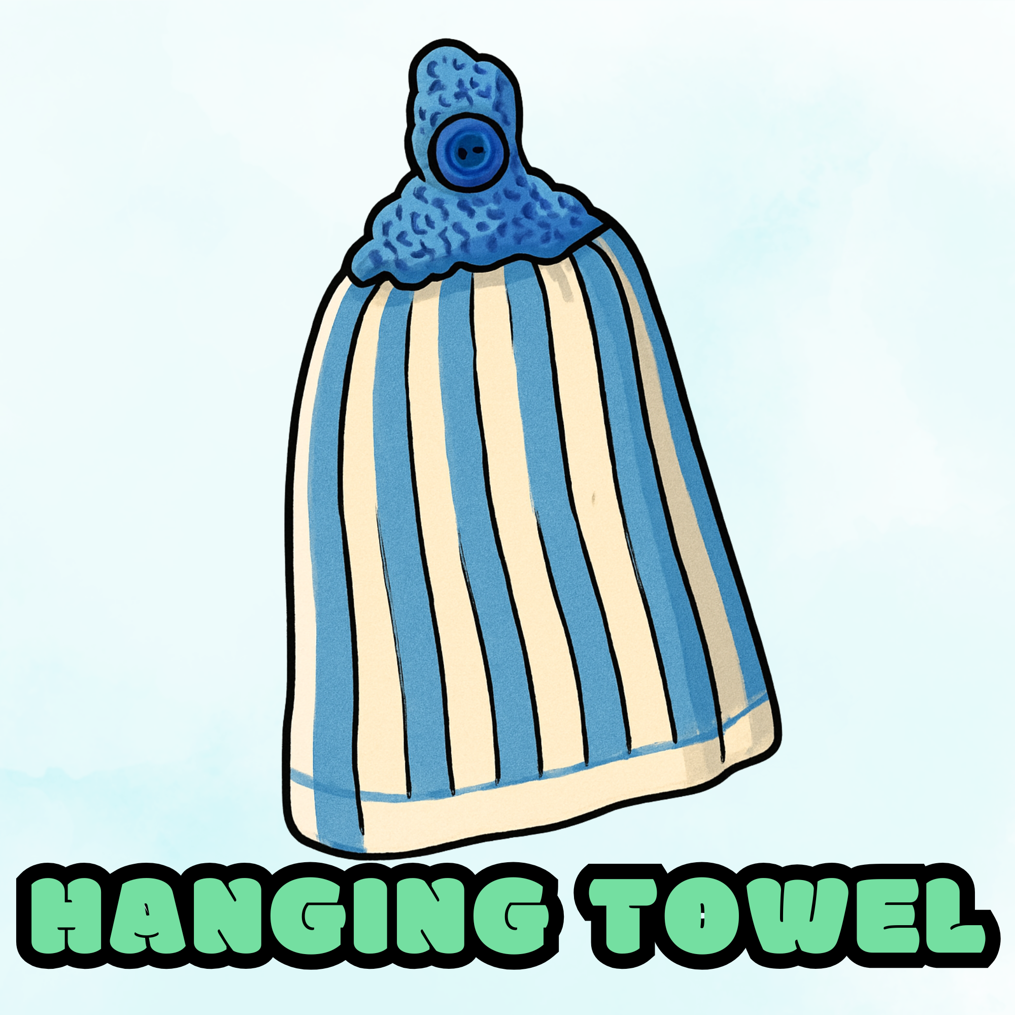 Tea Towel - Knitted Hangers