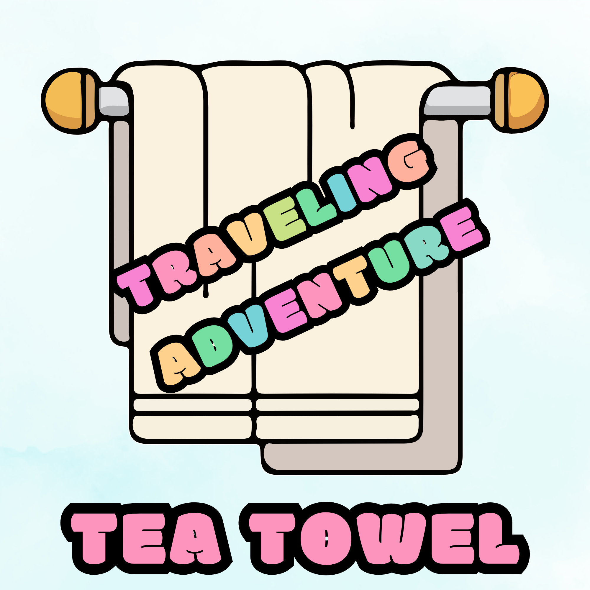 Tea Towels - Traveling Adventure
