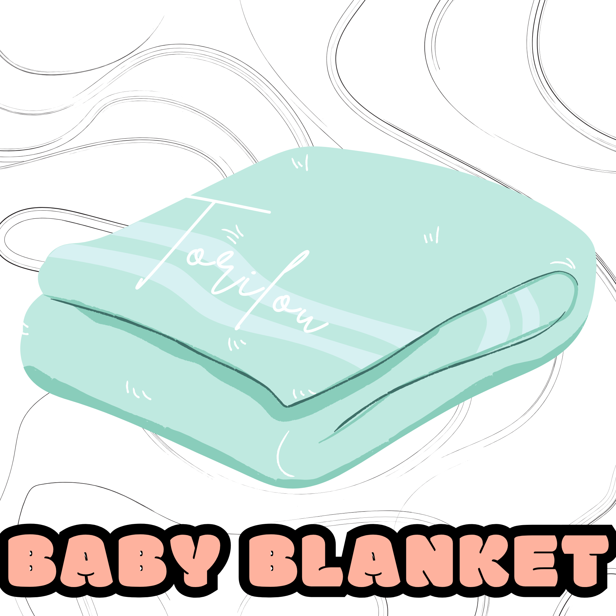 Embroidered Personalised Baby Blanket