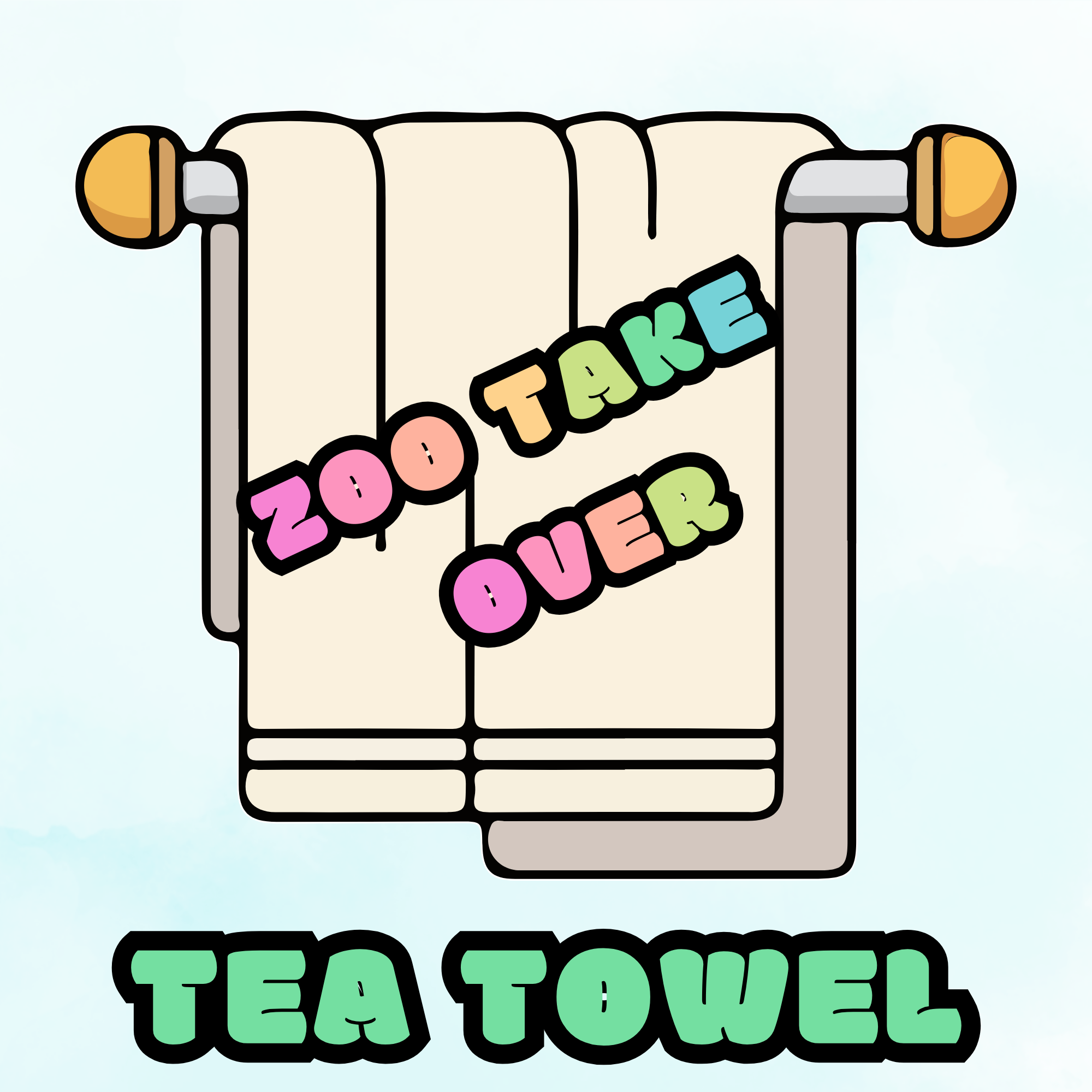 Tea Towels - Zoo Takeover