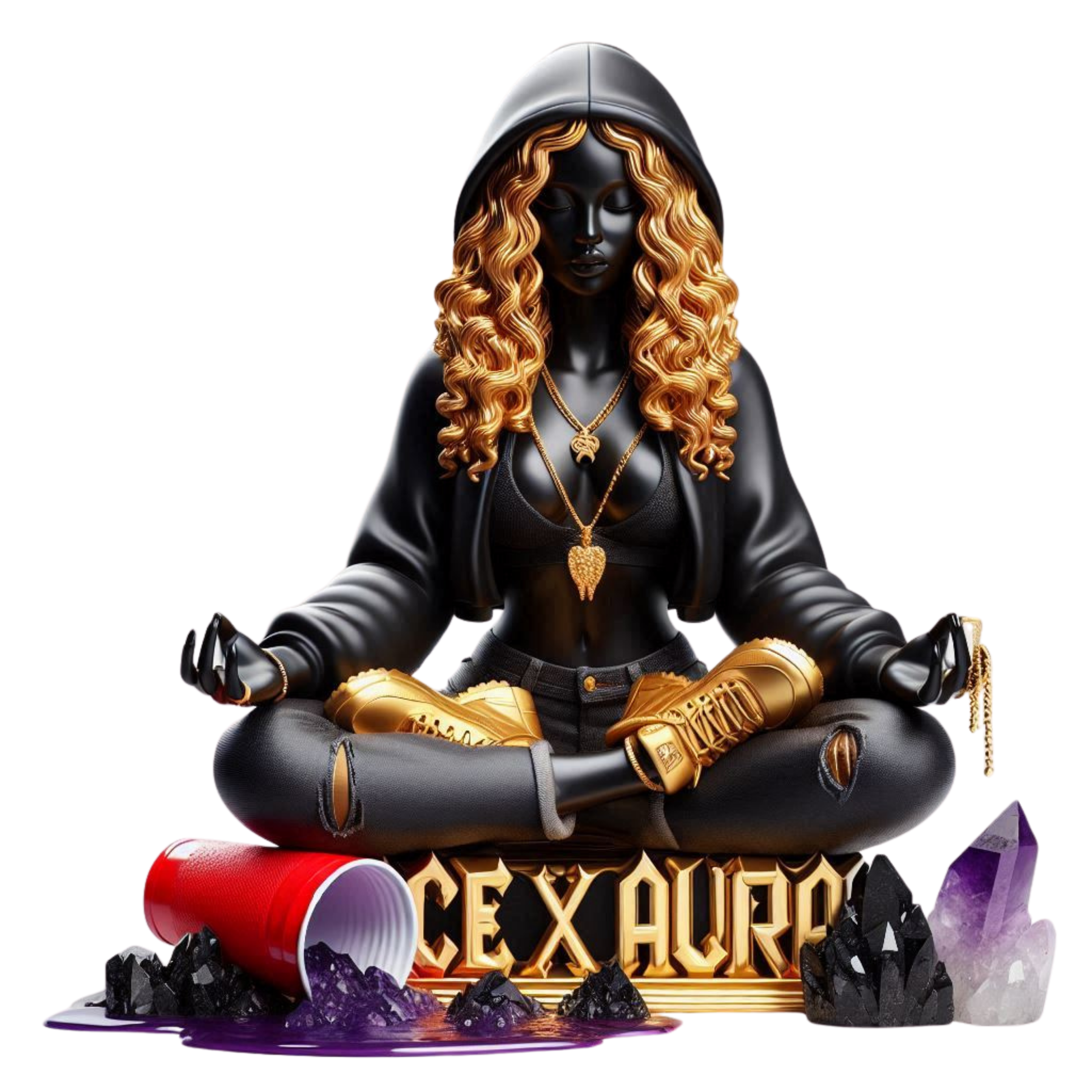 BLVCK LOTUS
“I sit in stillness while the universe moves.
Every breath I take sharpens my destiny.”