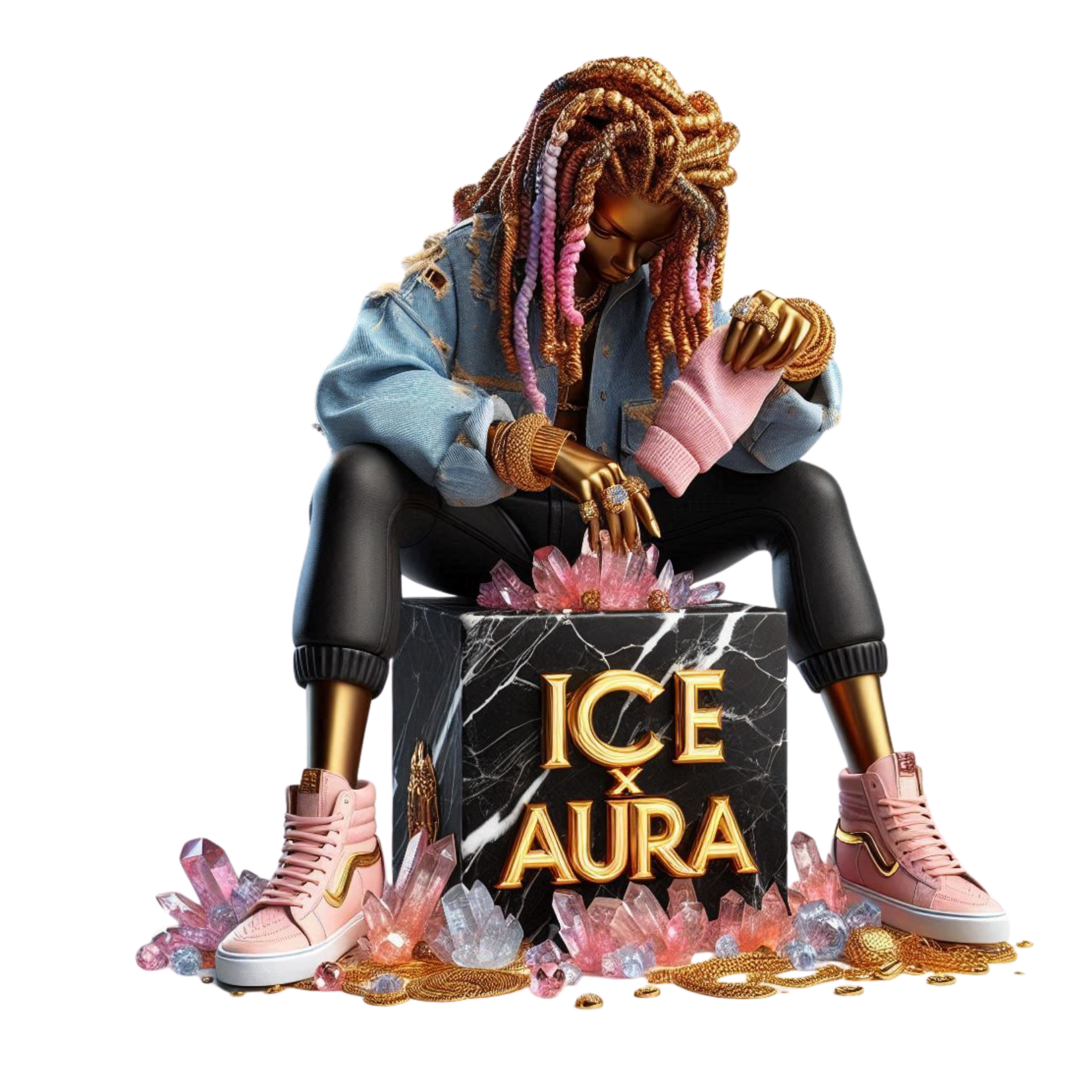 PINK ALCHEMY
“I turn soft into sacred and grit into gold.
Every touch I make rewrites what’s possible.”