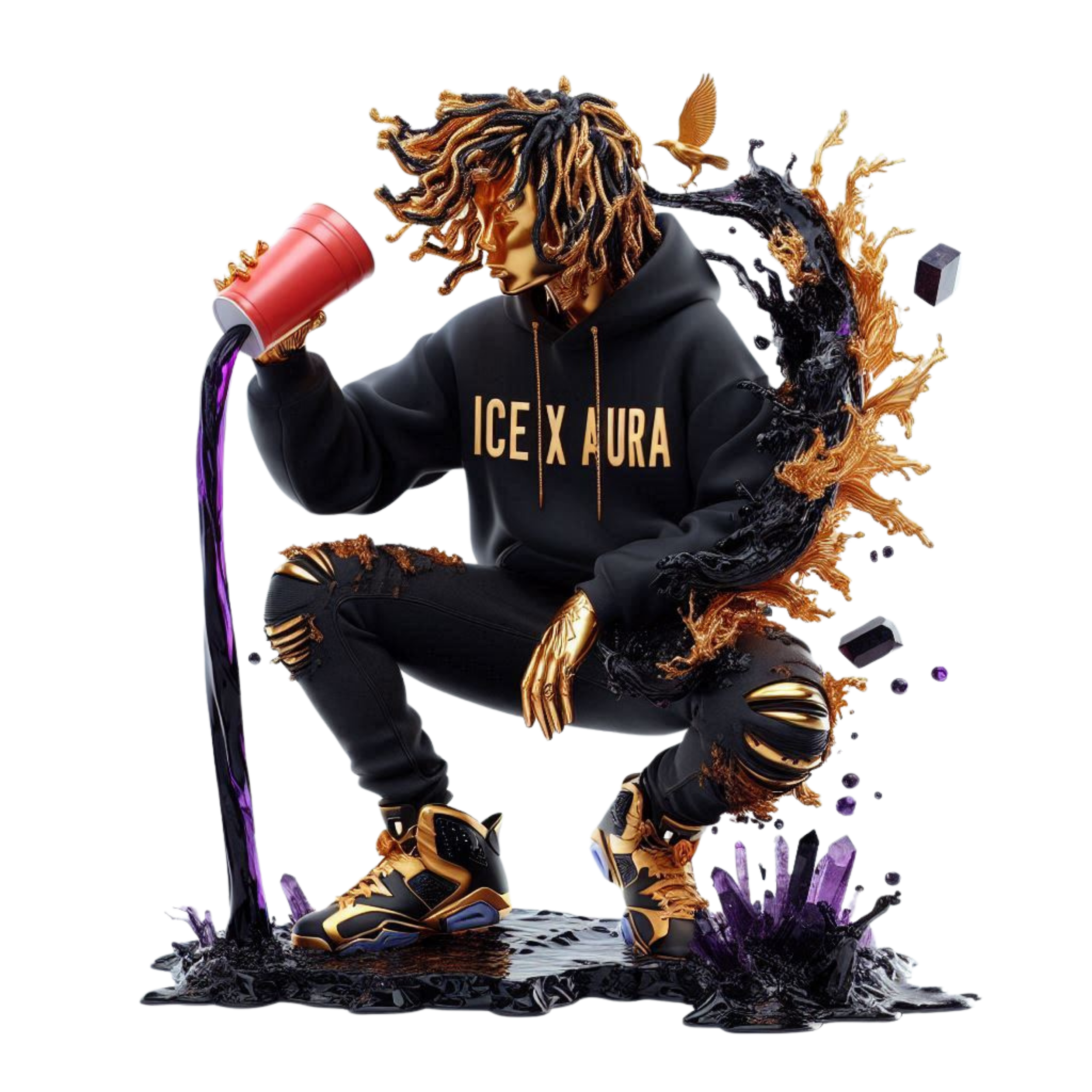 THE JOKER
“I turn madness into a masterpiece of gold.
Laugh with me long enough and reality starts to bend.”