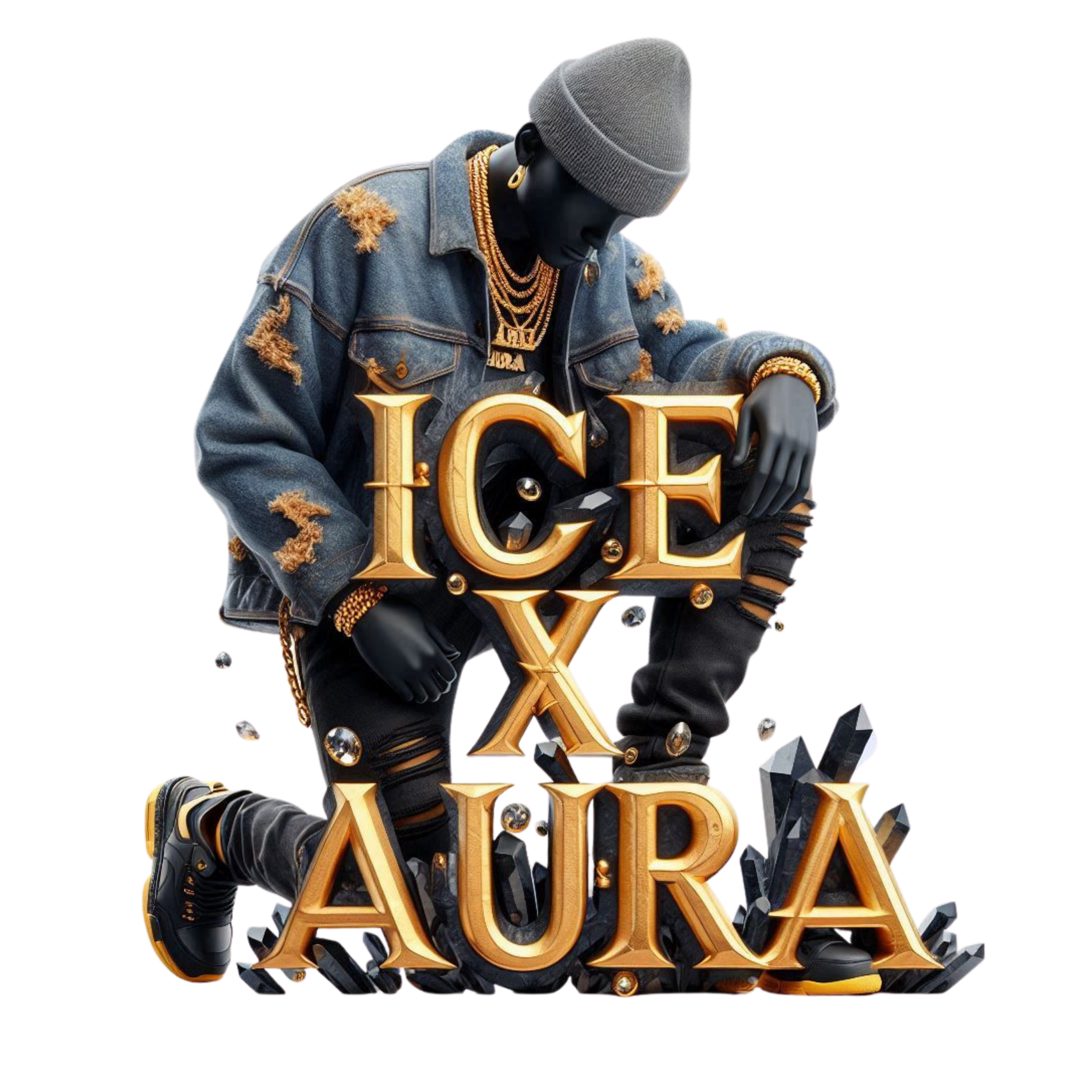 GOLD BURDENED VISIONARY
“I carry the brand like a legacy on my shoulders.
Even my shadows shine with purpose.”