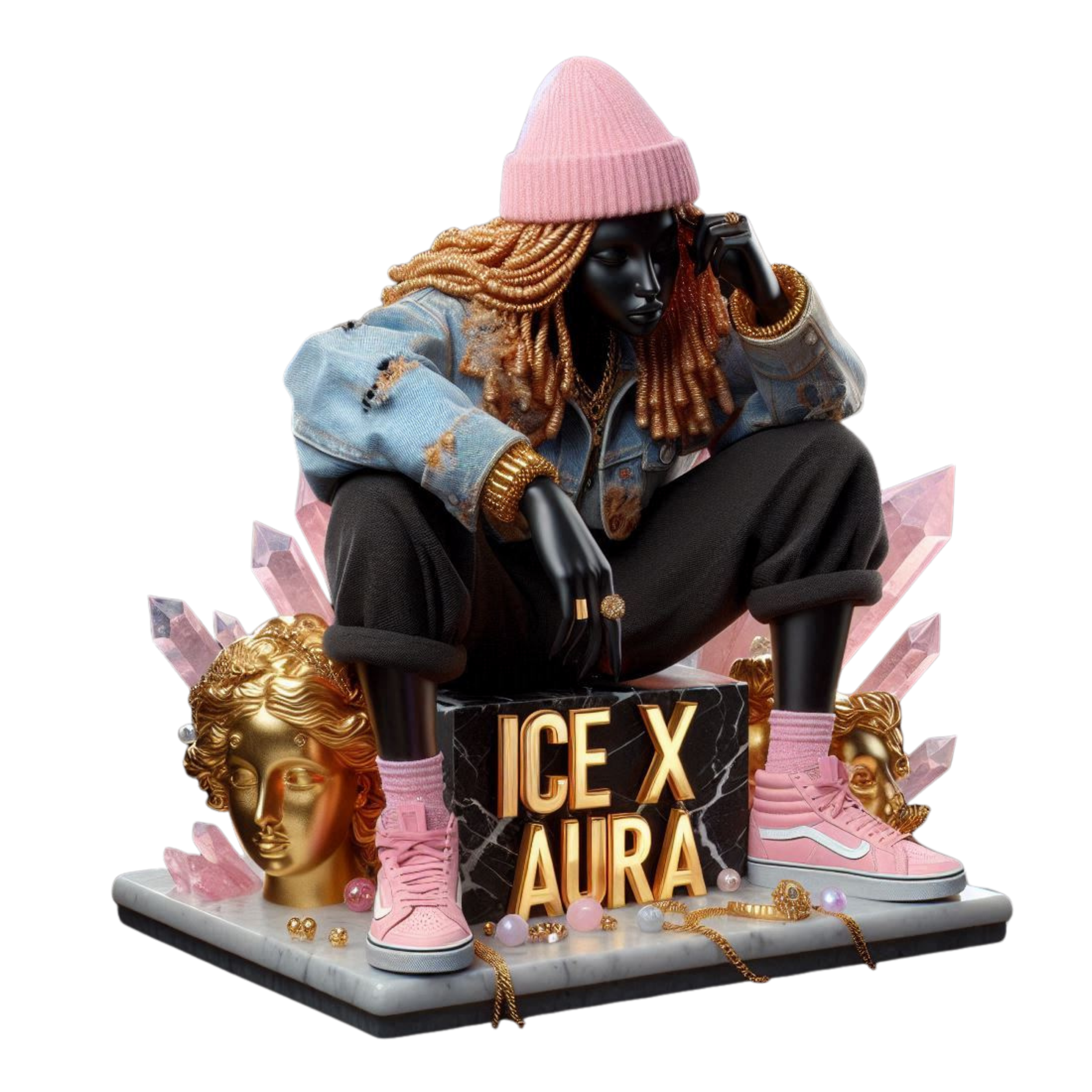 BLUSH OF THE UNTOUCHABLE
“I sit in soft power and let the future speak first.
Every quiet thought I have turns into gold.”