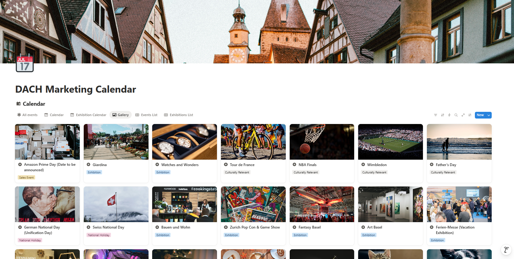 2026 DACH Marketing Calendar