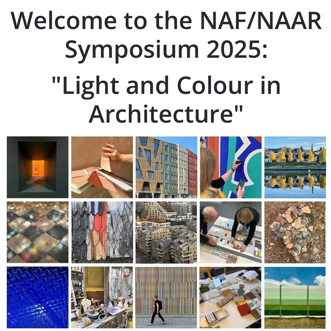 Light x Colour x Architecture 🌟 Paper Presentation at NAF/NAAR Symposium 2025 🌟 The Actual Eyes of the Skin by Light Researcher @stinelouring and Neuroscientist Zakaria Djebbara #NAFsymposium2025 #ntnu #research #brain #body #architecture #light #c
