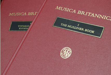 Image of the covers of two Musica Britannica volumes
