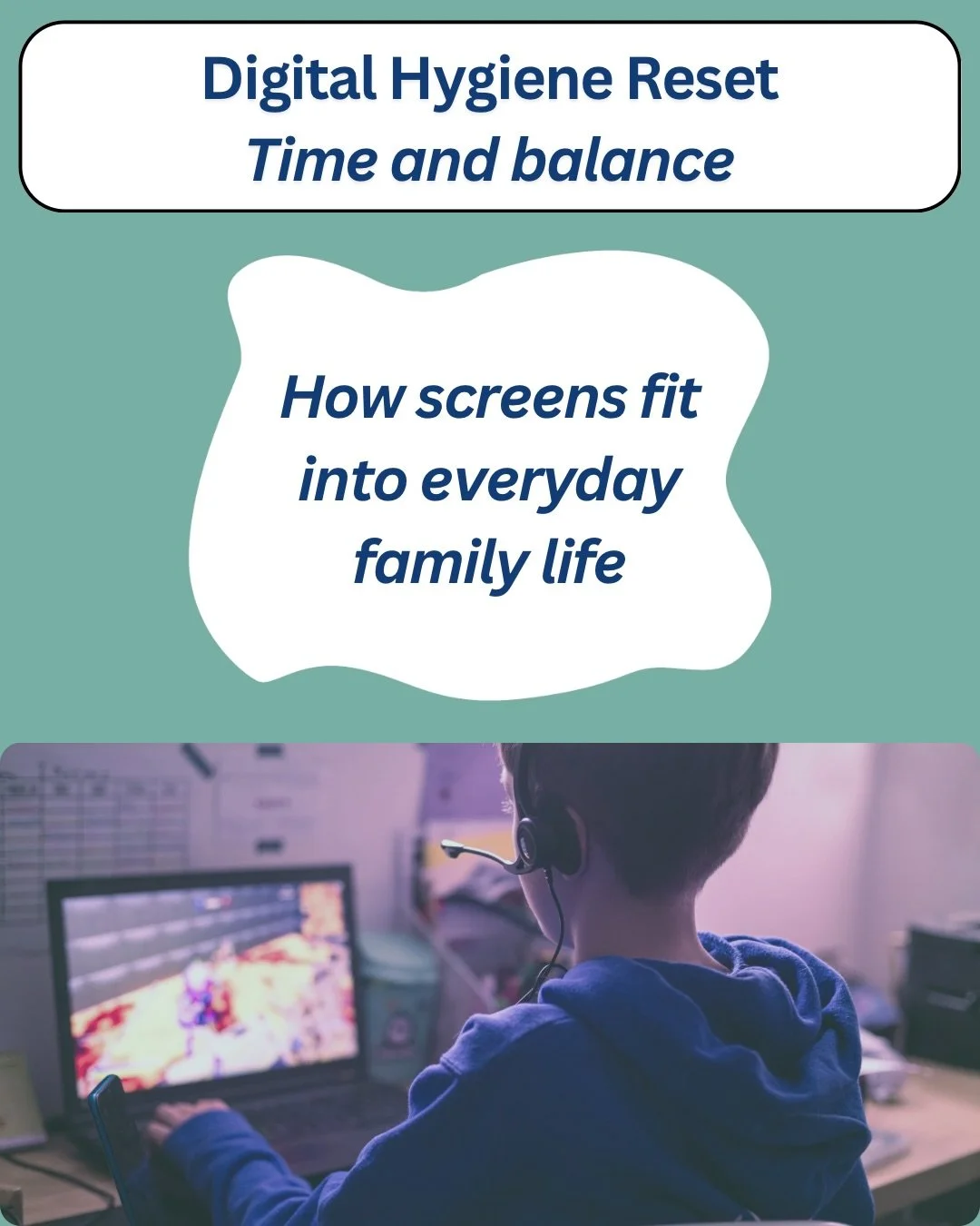 ✨We&rsquo;re starting the digital hygiene reset with the first focus area: time &amp; balance.

When we talk about screen time, we&rsquo;re not just talking about phones. It includes TVs, tablets, gaming consoles, laptops and anything with a screen t