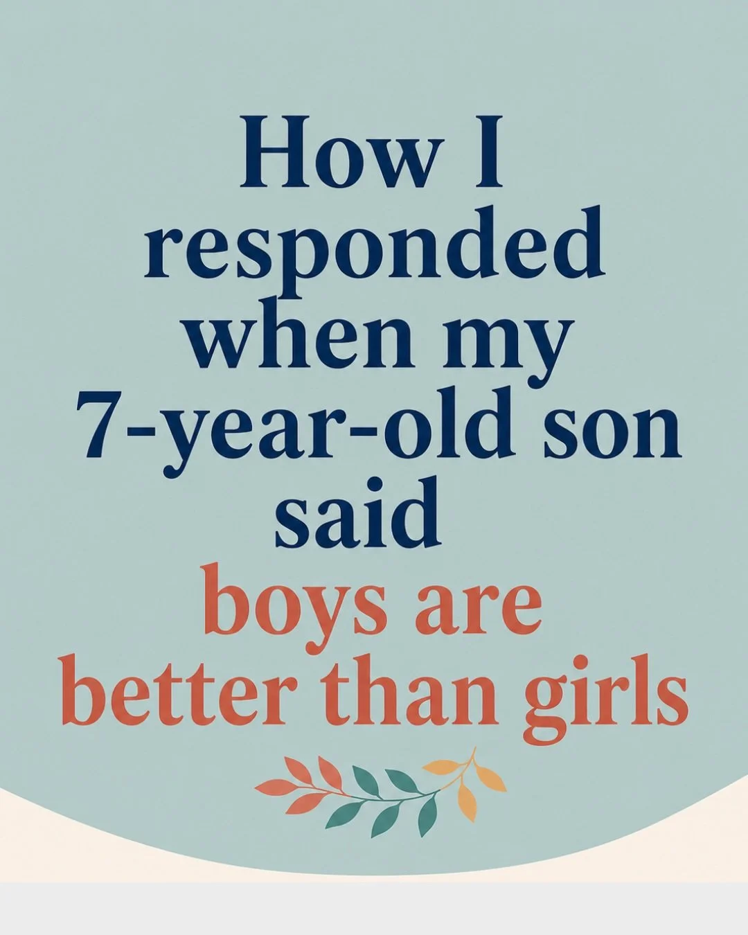 On the day I posted about David Haye&rsquo;s bullying and sexist behaviours, my 7 year old son told me that his friend always says boys are better than girls because they are stronger and faster&hellip;

It would have been easy to jump in and correct