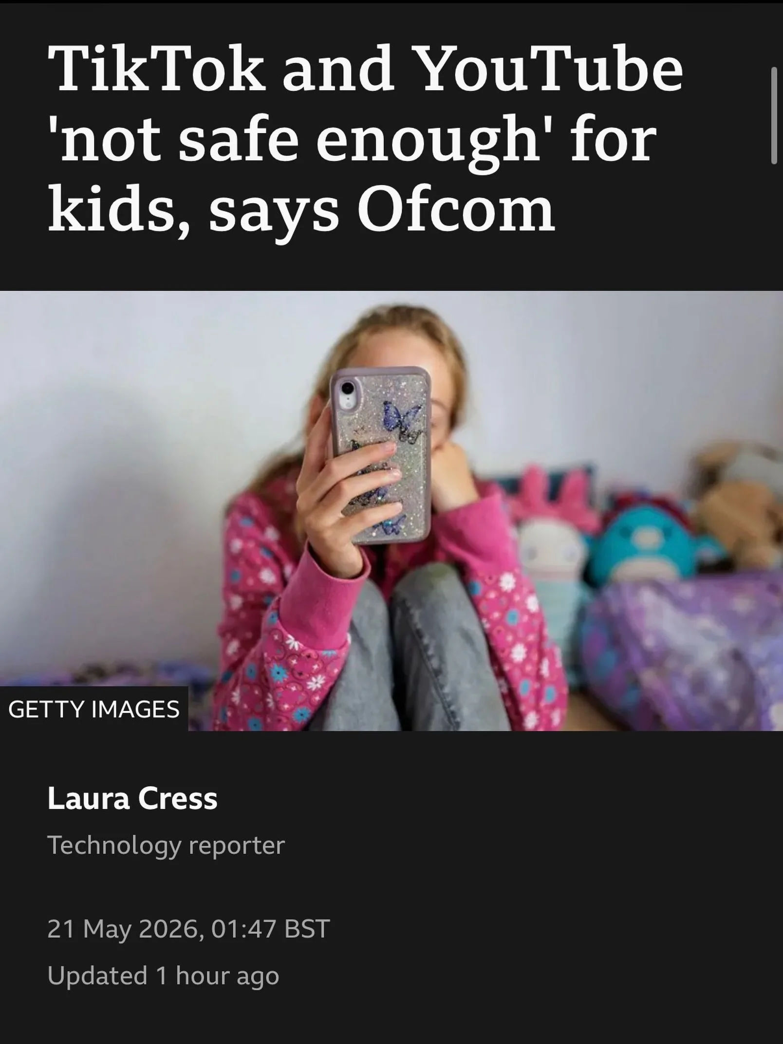 TikTok and YouTube aren&rsquo;t safe enough for children.&rdquo;

That headline can feel shocking&hellip; but for many parents, it probably isn&rsquo;t surprising.

When we talk about online safety, most of us think about strangers or inappropriate c
