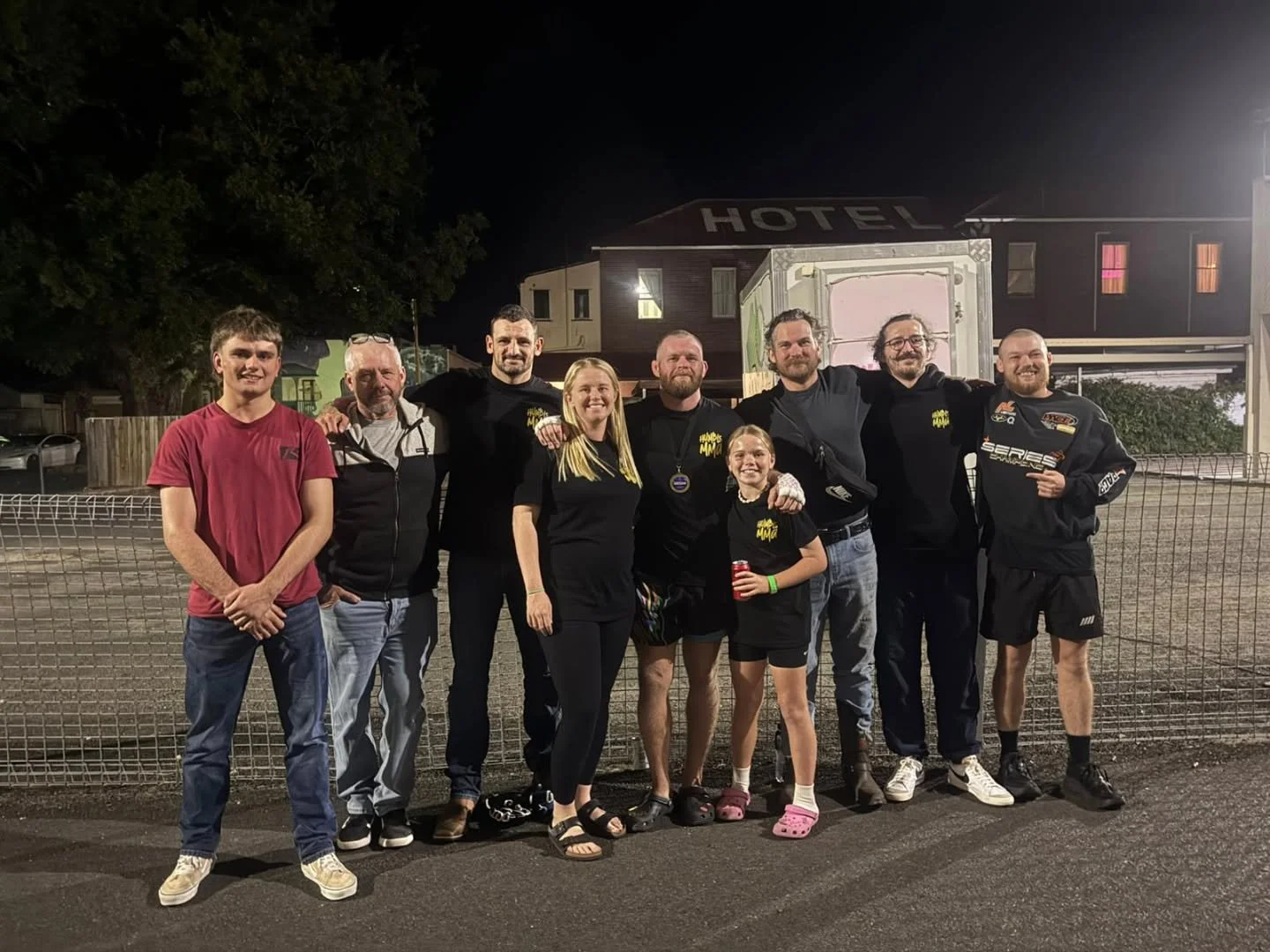 Thanks so much to my family, friends and team for coming out to support me on Saturday night. I appreciate all of you.