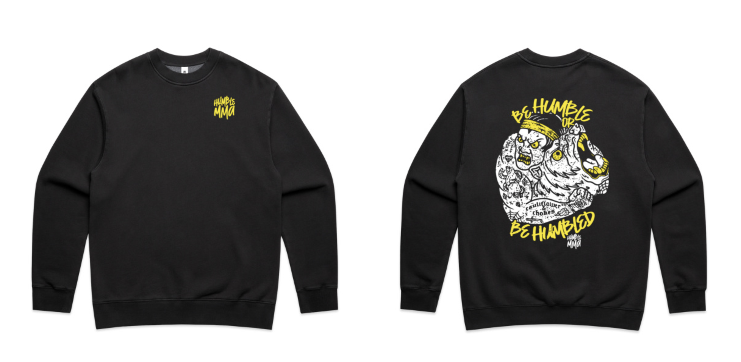 Pre Order - 2025 Design - Mens Relax Faded Black Crew