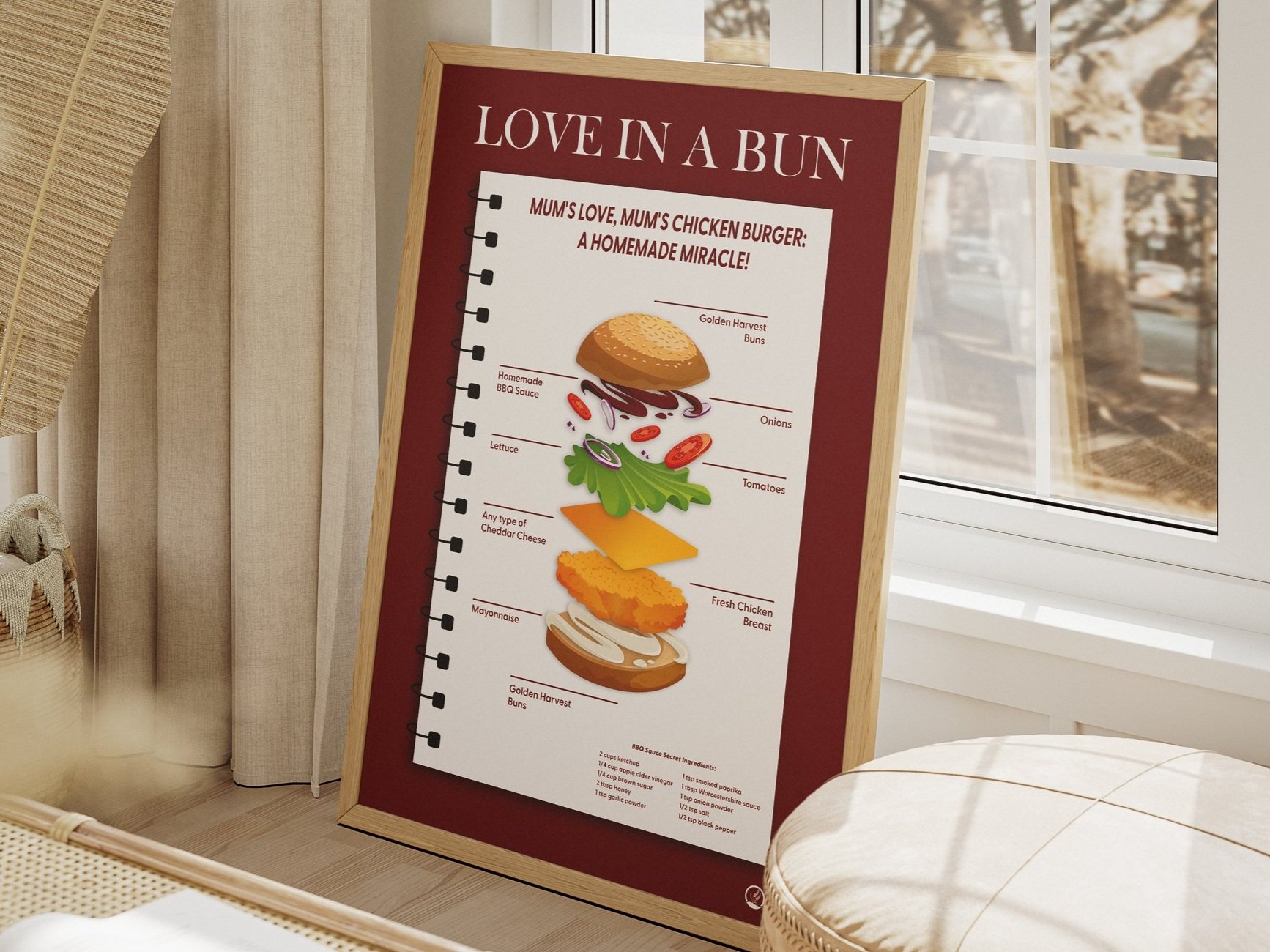 Chicken Burger Infographic