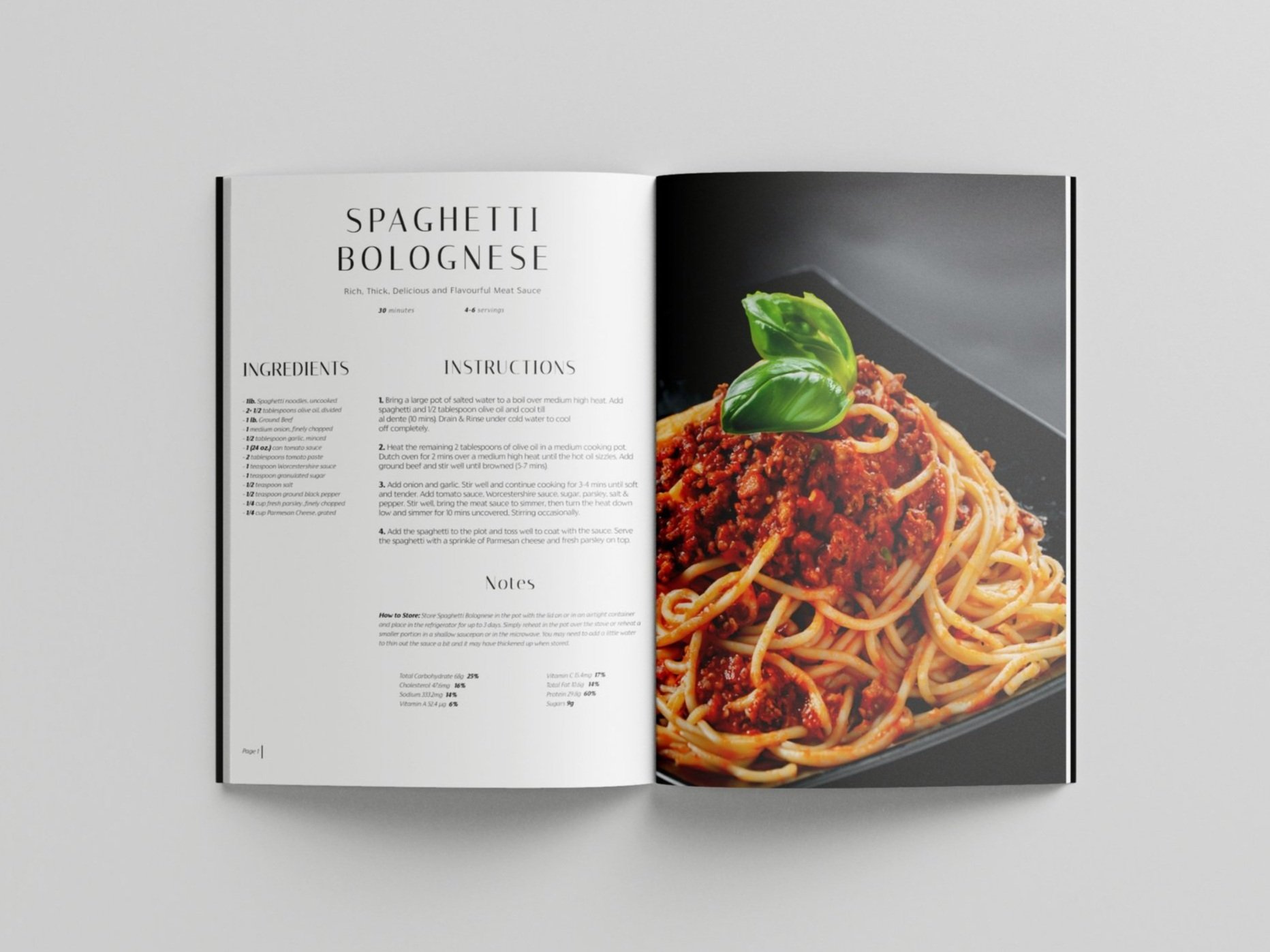 Spaghetti Bolognese Cookbook