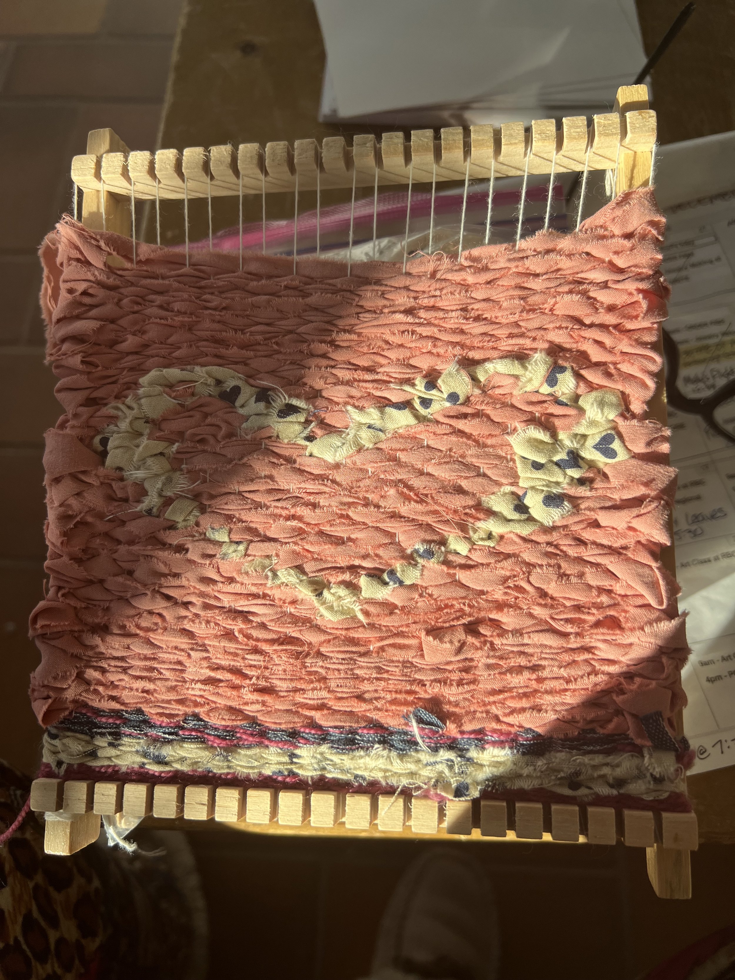 project: weaving - fabric and other textiles
topic: finding something by creating it