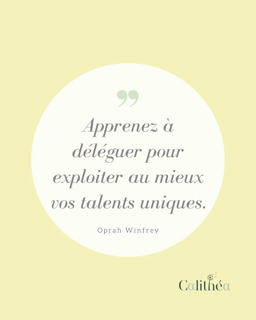 Si la papesse Oprah l&rsquo;a valid&eacute;, qui sommes-nous pour discuter ? 😊
D&eacute;l&egrave;gue le superflu, concentre-toi sur ton talent &mdash; le reste suivra. ✨

#Calith&eacute;a #assistantedigitale #retour&agrave;lessentiel  #sororit&eacut