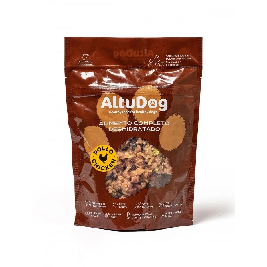 Menu Poulet pour chiens avec riz 250 gr