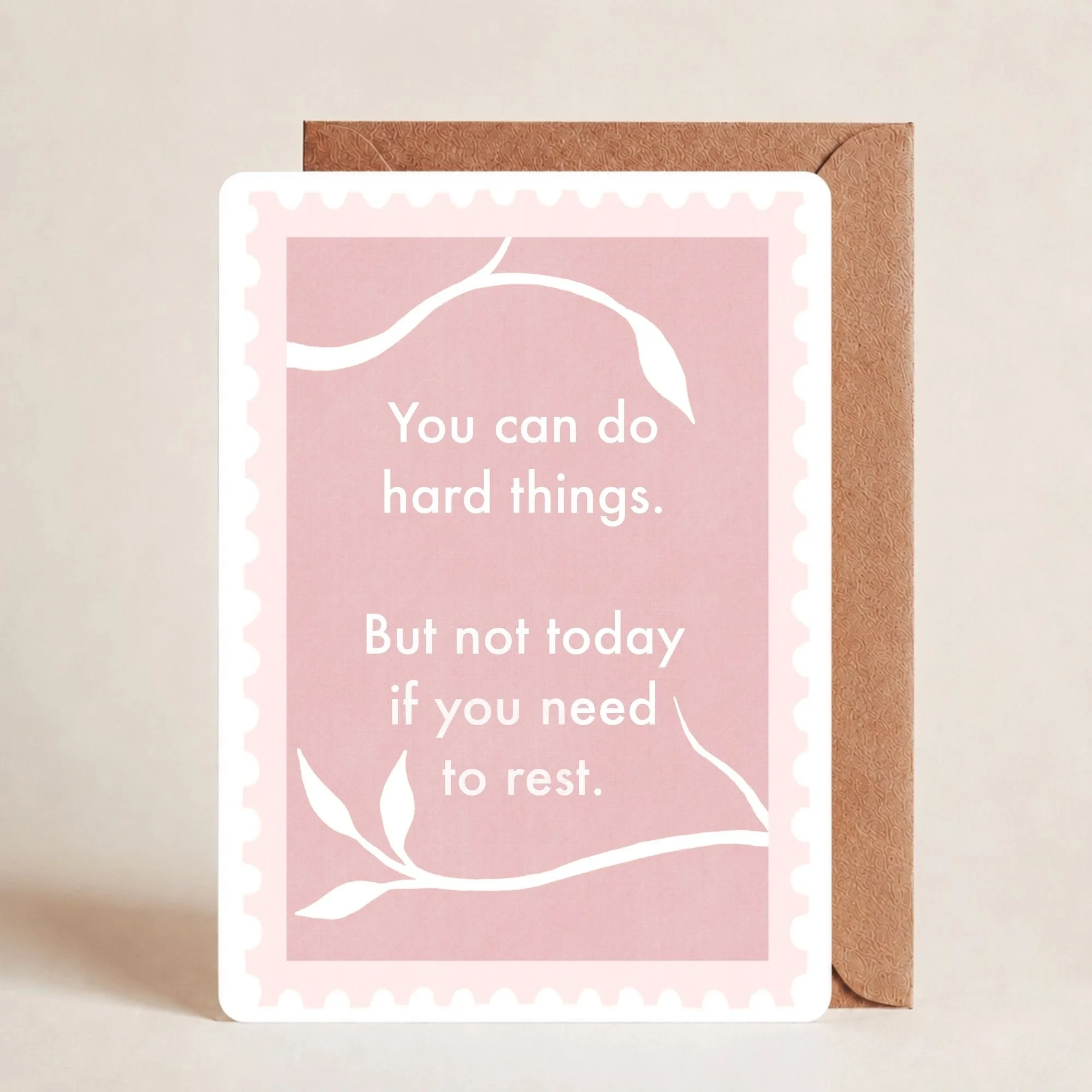 You Can Do Hard Things Postcard