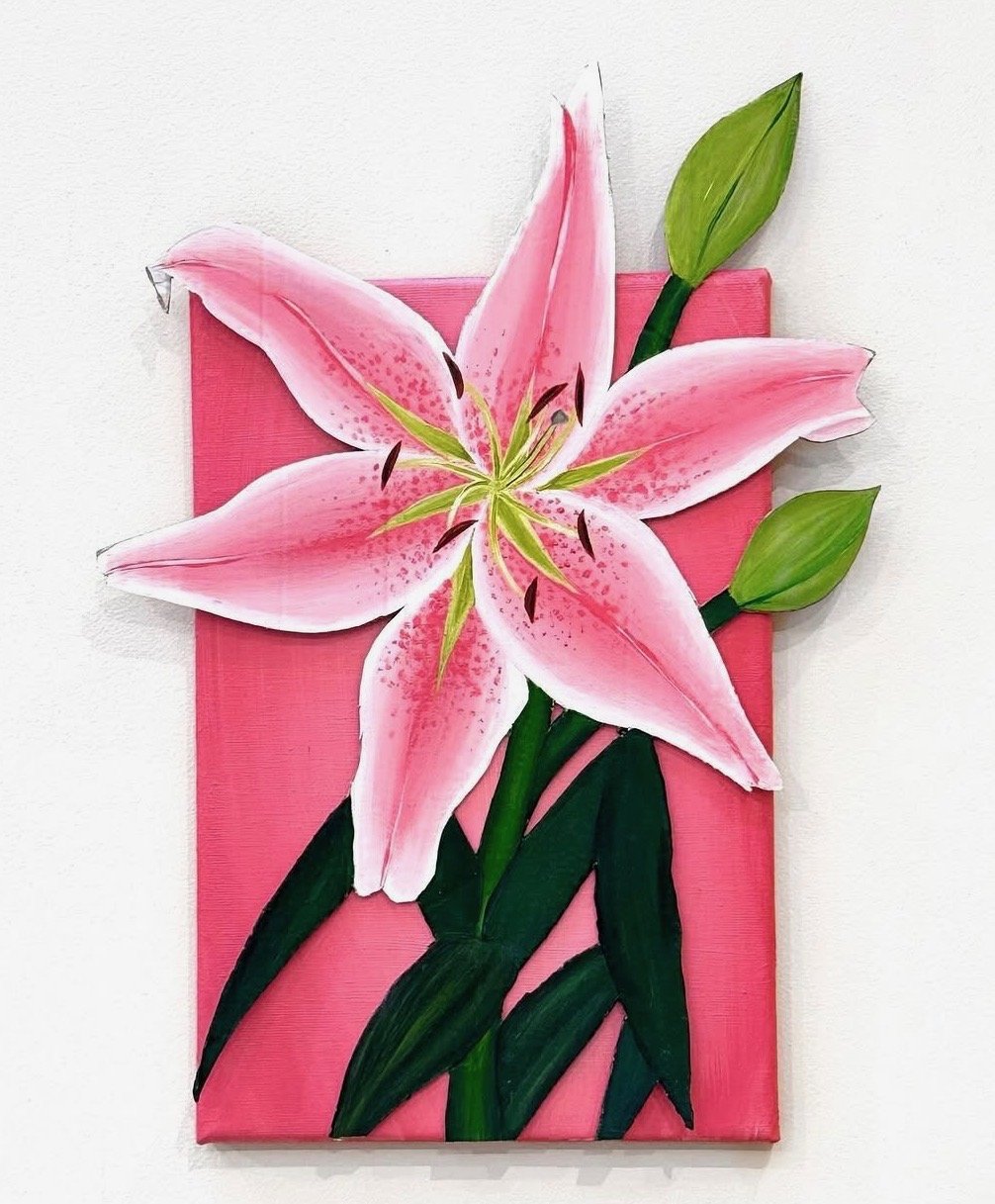 Lily, acrylic on canvas, 2024