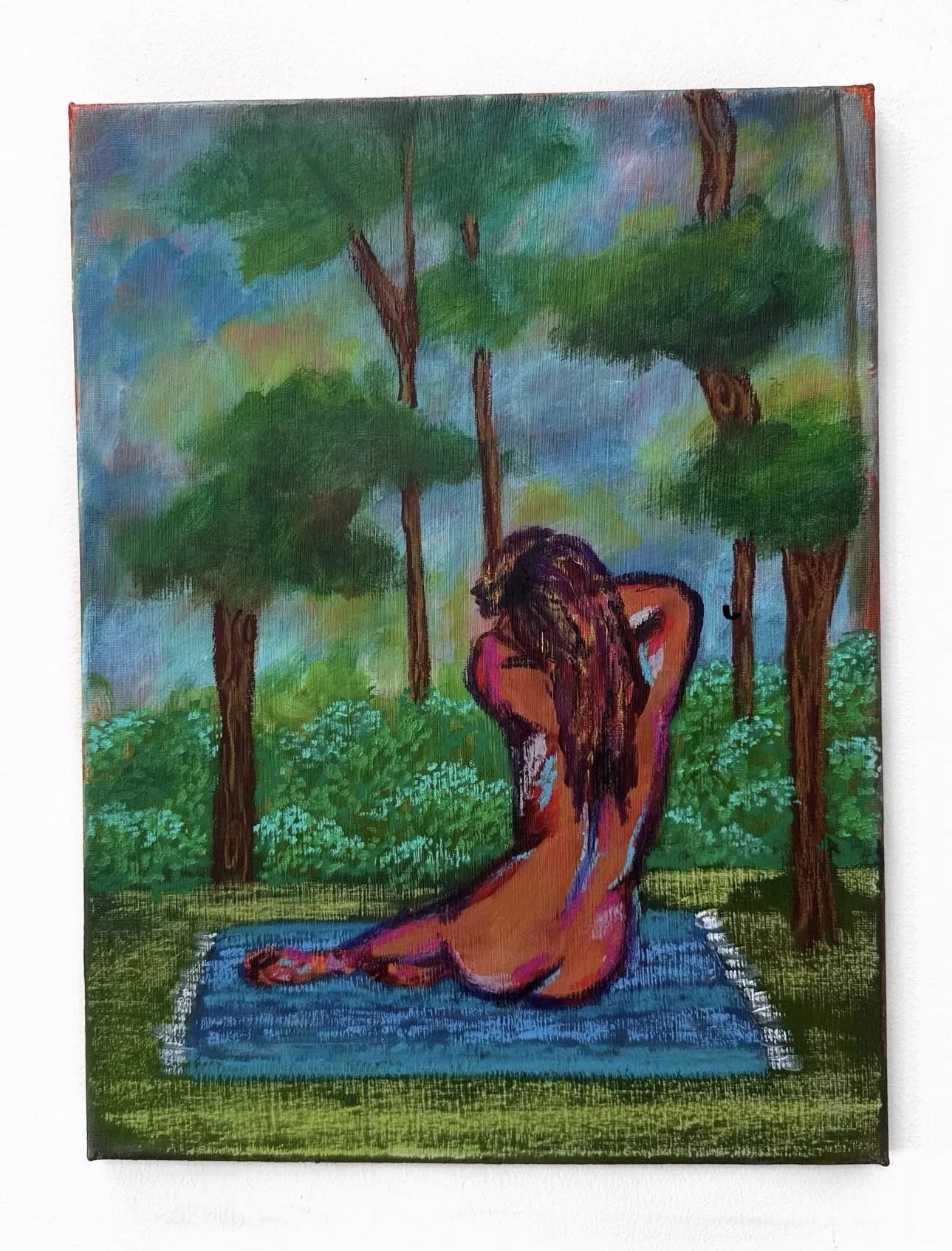 Rest, mixed media on canvas, 2025