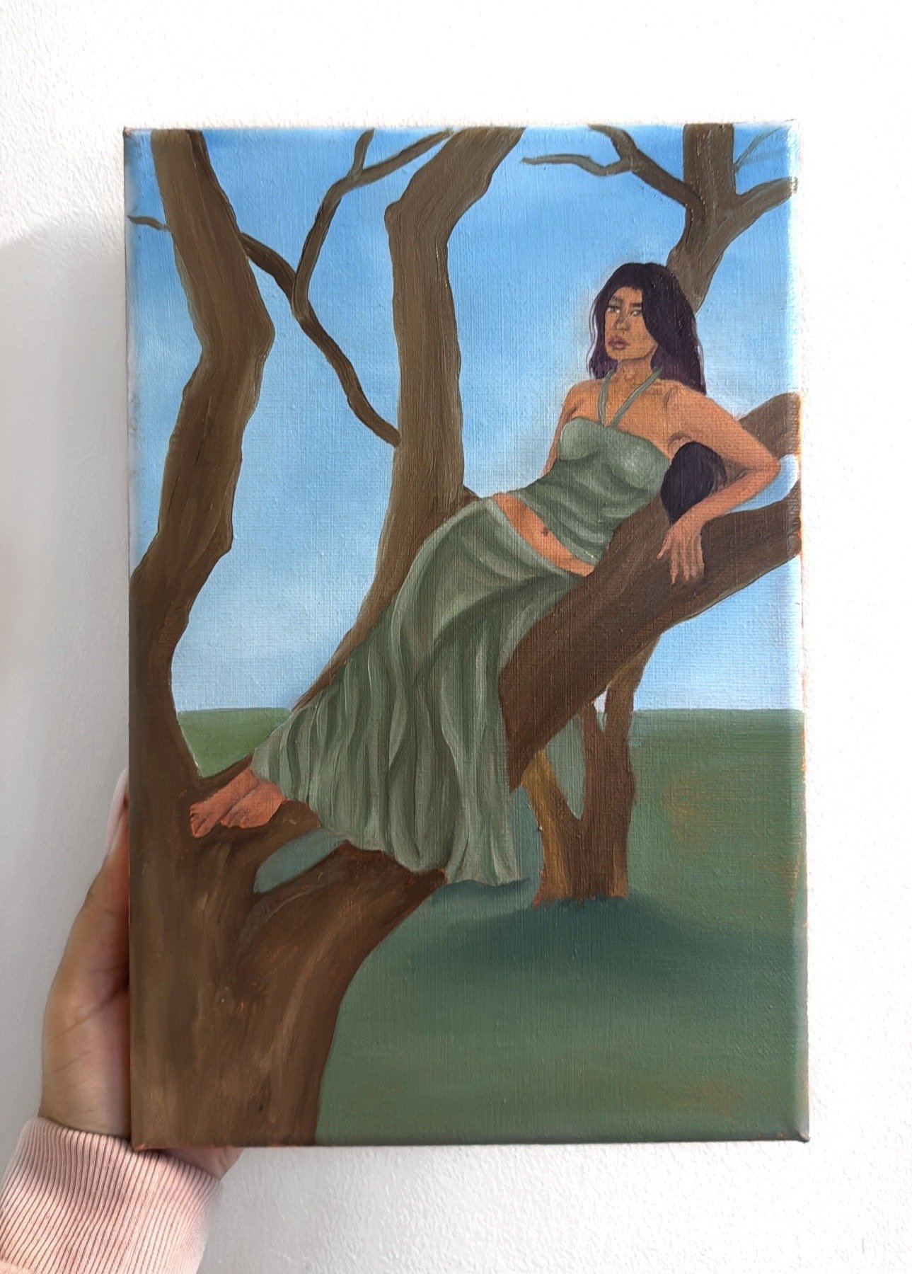 Guarded, oil on canvas, 2026