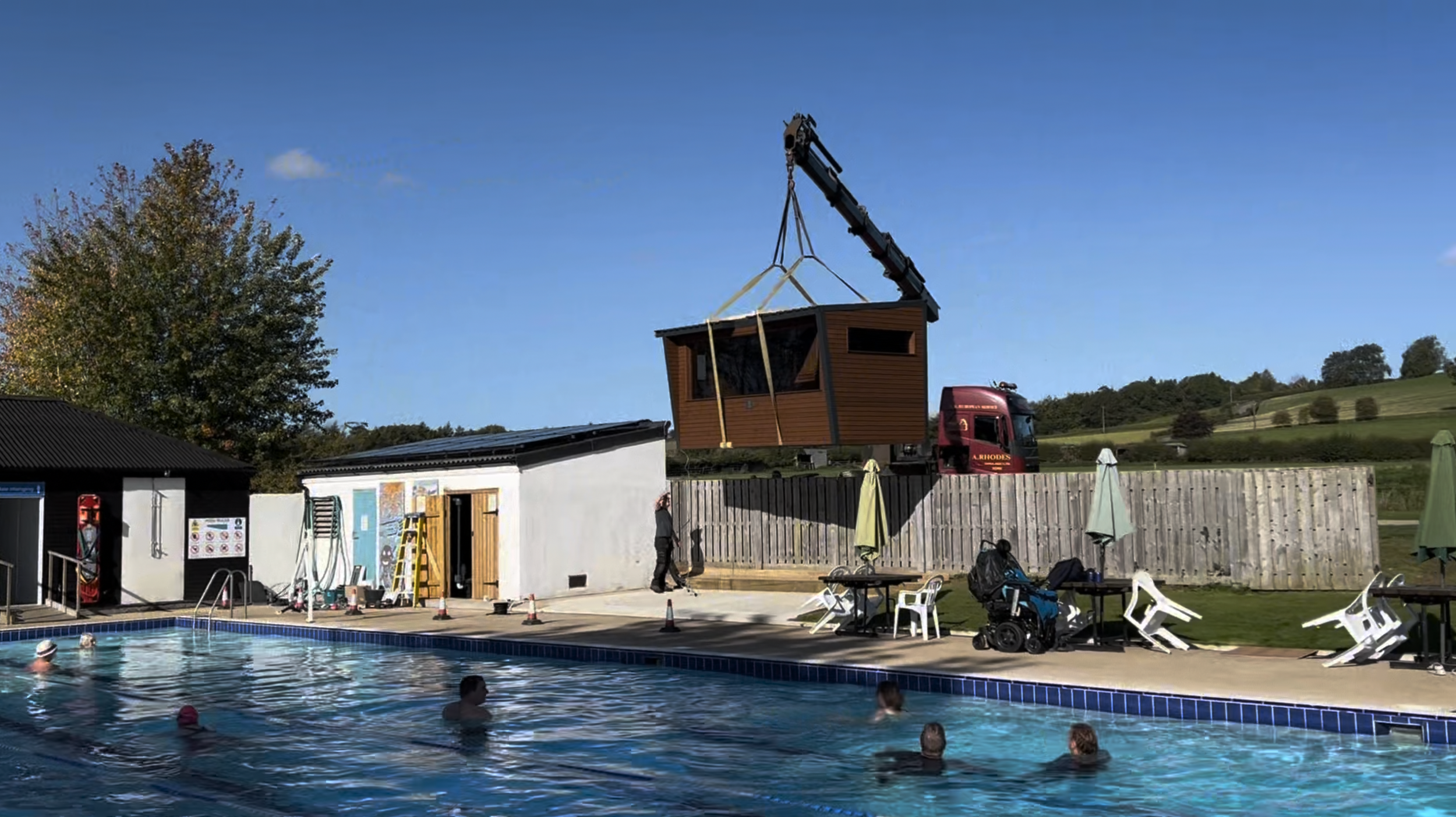 Handcrafted a Sauna for Helmsley Open Air Swimming Pool: A Story of Stone and Steam